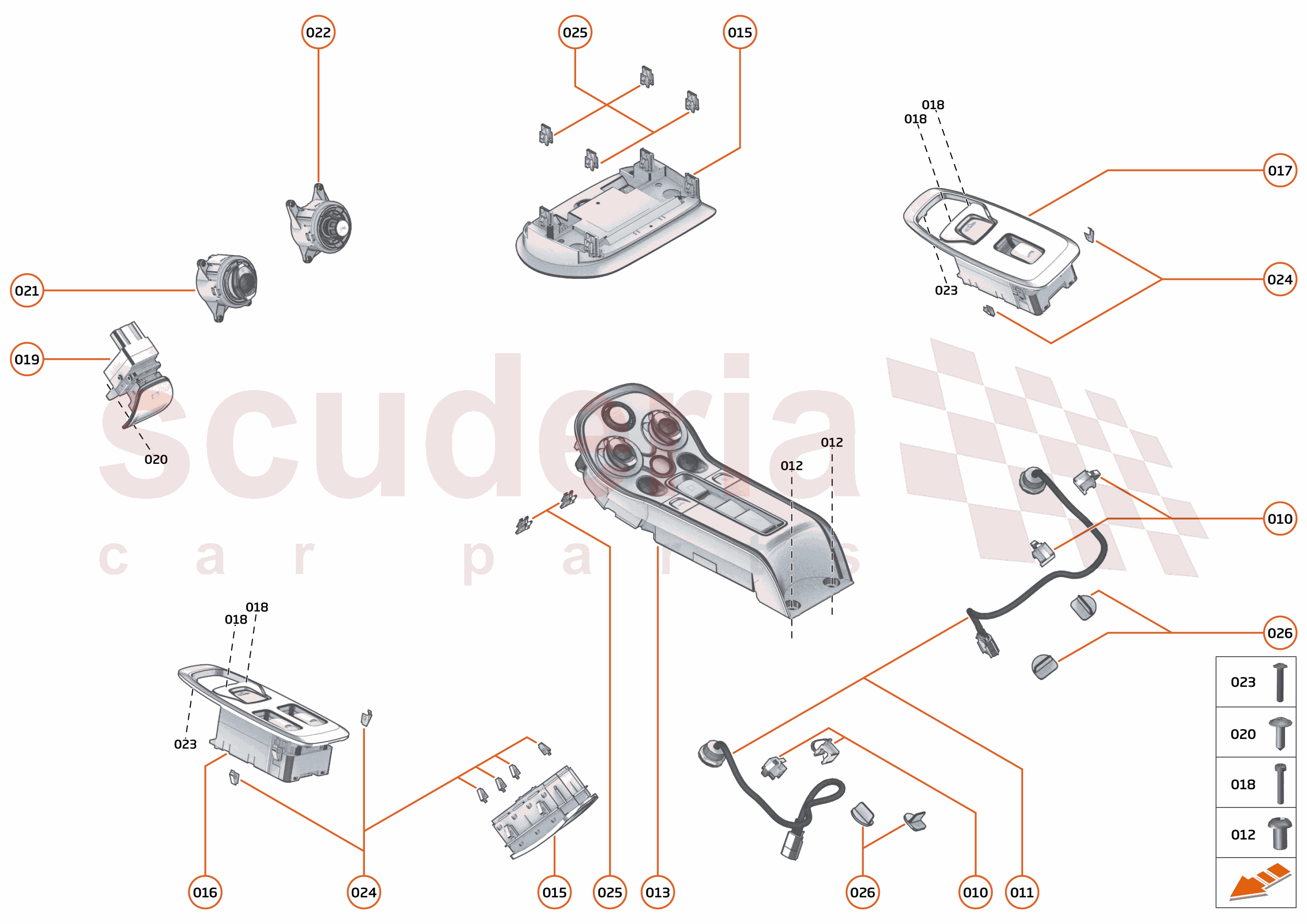 43 - ELECTRICAL SYSTEMS - 43.1 - INTERIOR SWITCHES of McLaren McLaren McLaren 600LT