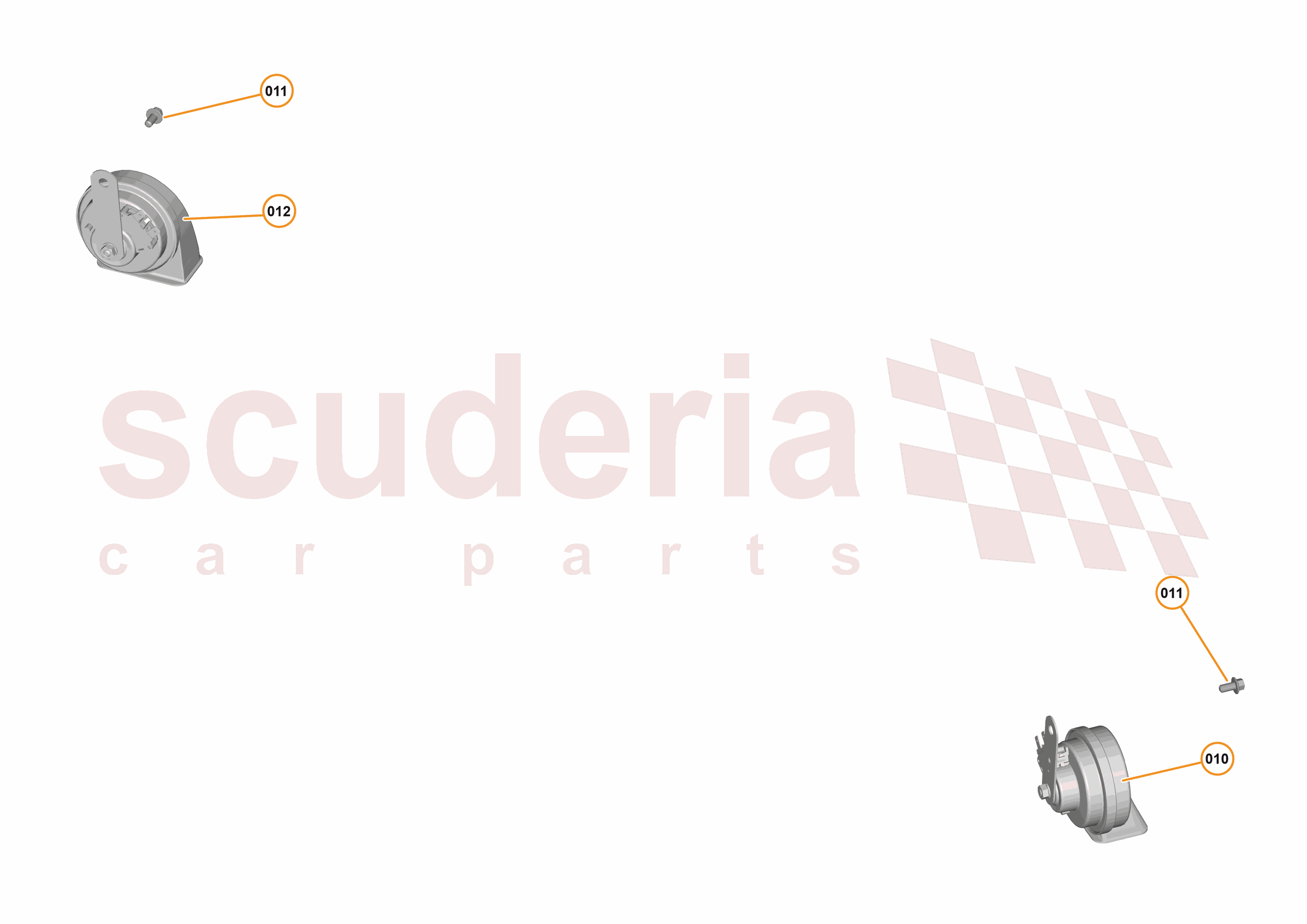 45 - ELECTRICAL HARDWARE - 45.2 - HORN of McLaren McLaren McLaren 570GT