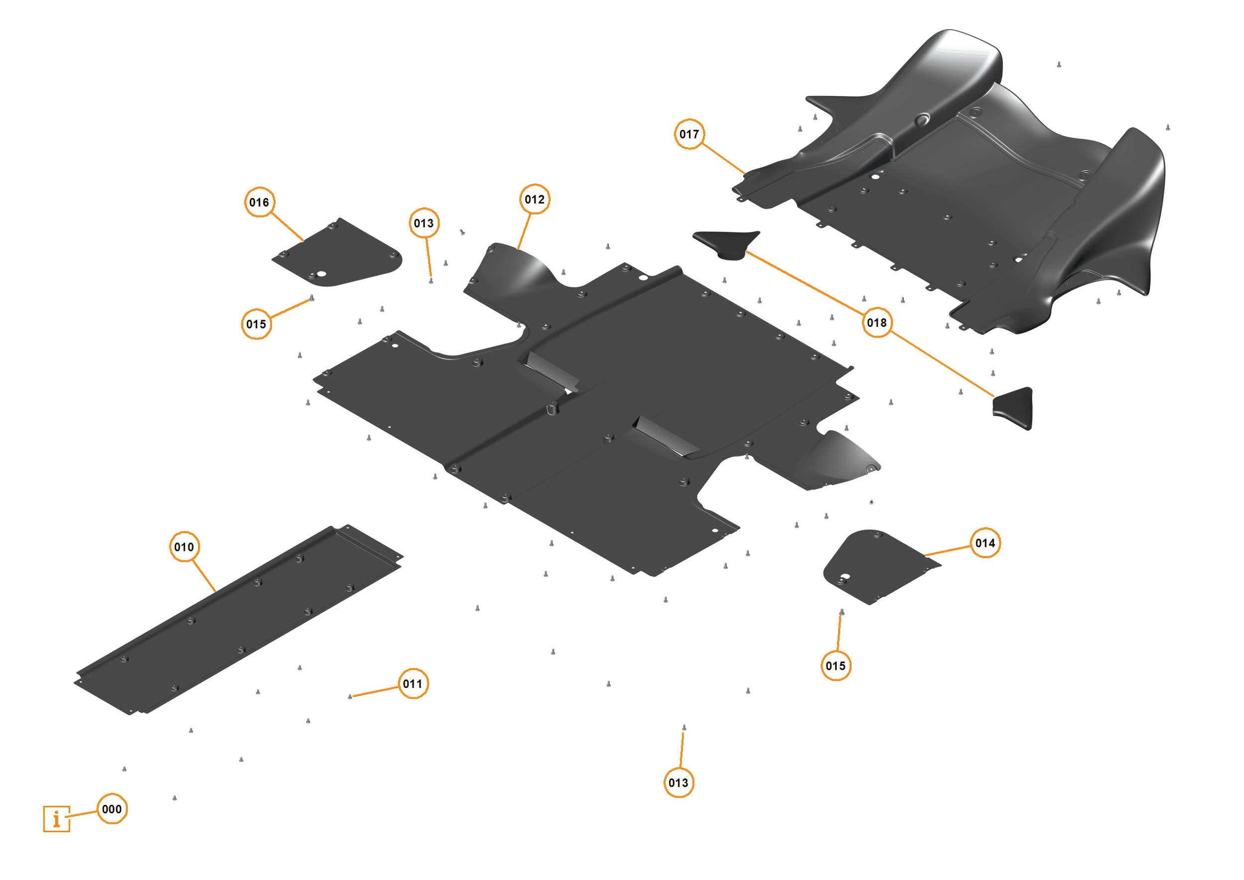 14 - HVAC - 13.2 - REAR WHEELARCH LINERS of McLaren McLaren Ultimate Series McLaren P1 Coupe