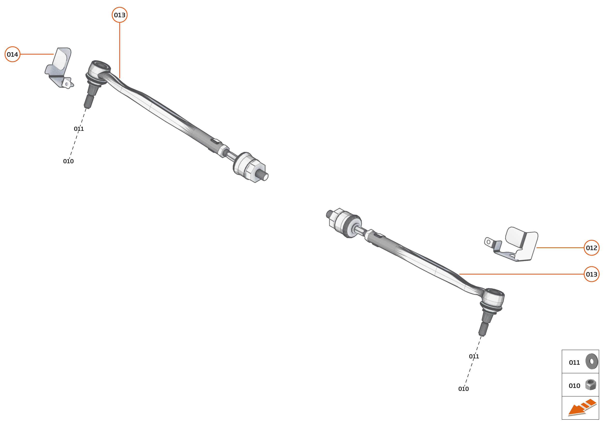 17 - SUSPENSION - 17.7 - REAR TOE LINK of McLaren McLaren Ultimate Series McLaren Senna