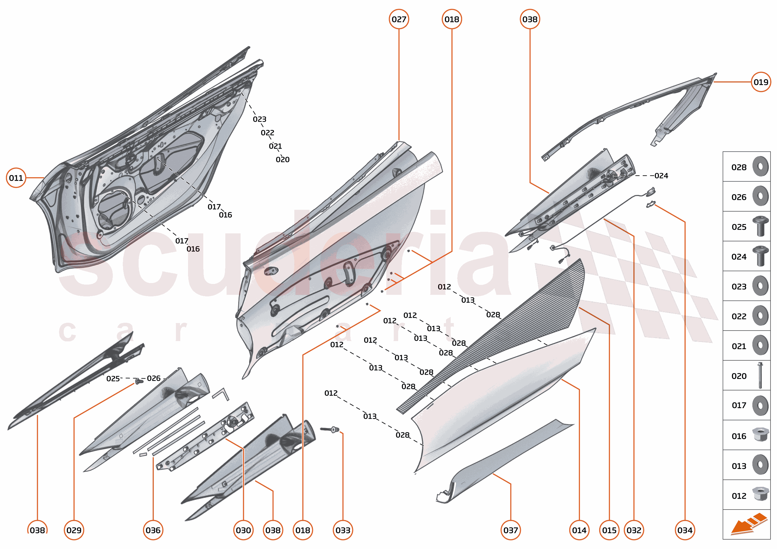6 - CLOSURES - 6.5 - DOORS STRUCTURE of McLaren McLaren McLaren 600LT Spider