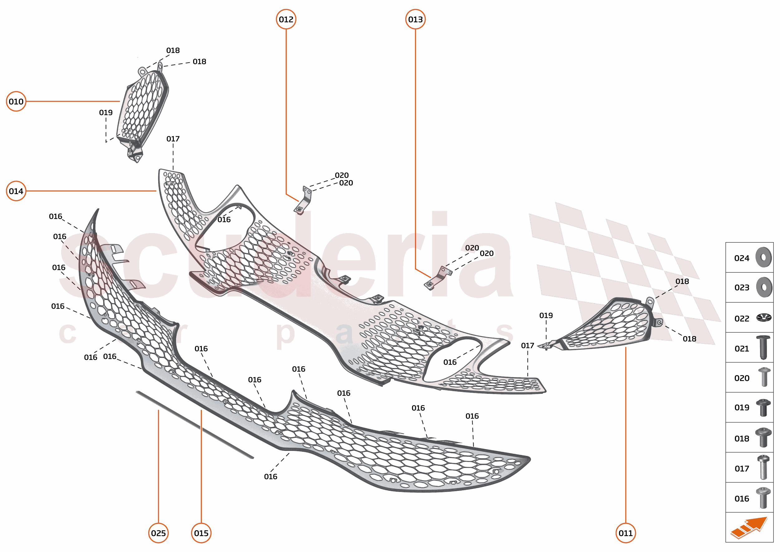 11 - EXTERIOR ORNAMENTATION - 11.7 - REAR FINISHERS AND GRILLES of McLaren McLaren McLaren 765LT Spider