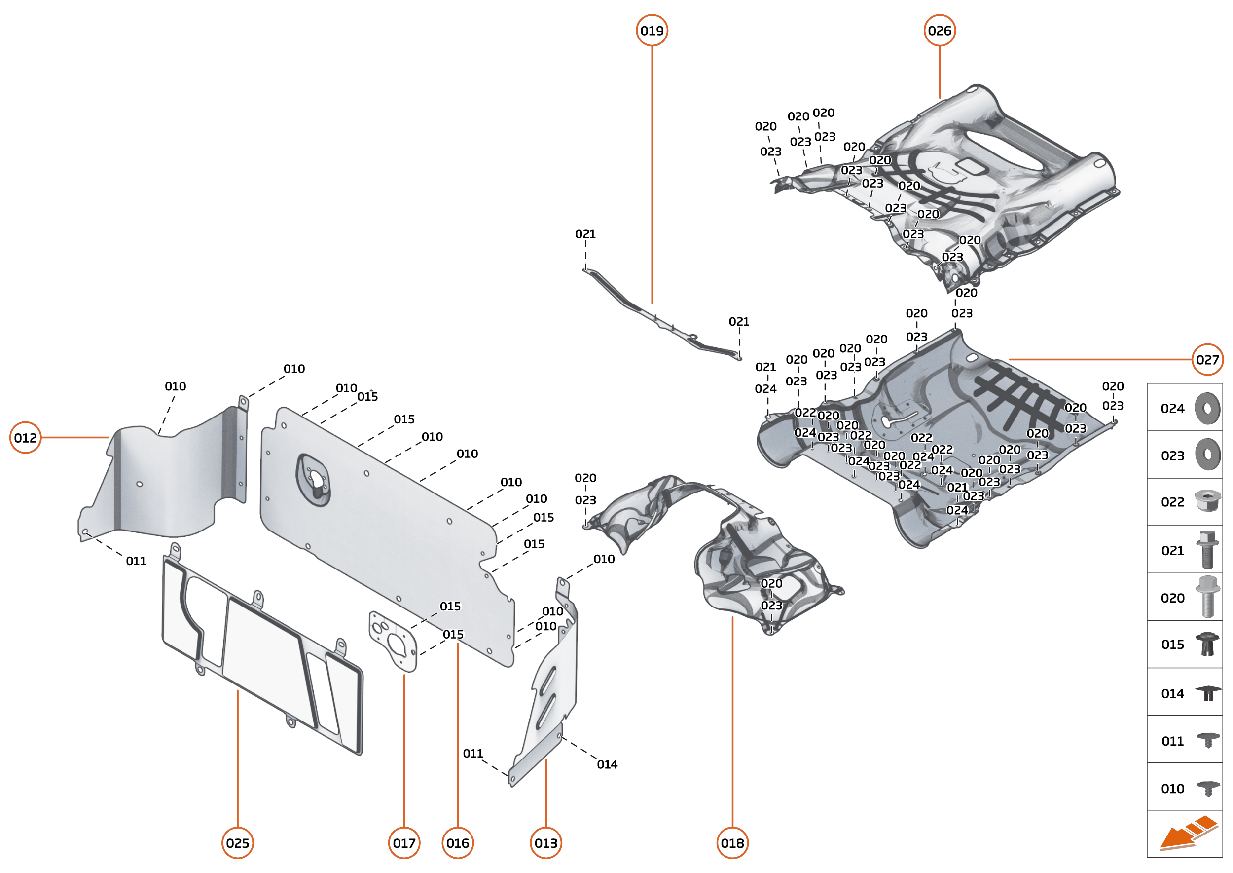 25 - NVH - HEAT INSULATION - 25.2 - INSULATION - VEHICLE MOUNTED of McLaren McLaren Ultimate Series McLaren Elva