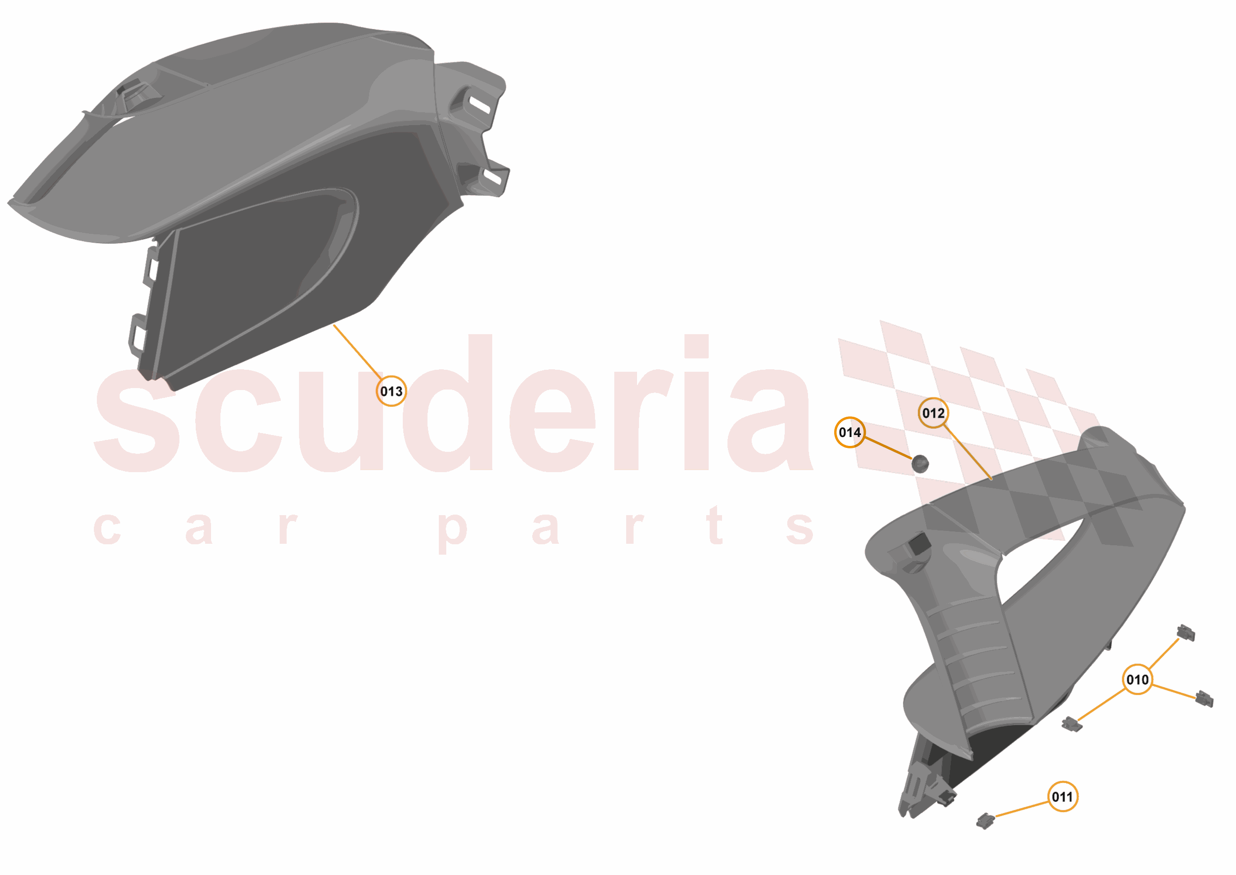47 - INTERIOR SYSTEMS - 47.22 - LOWER & REAR TRIM - REAR QUARTER TRIM - LOW-LINE of McLaren McLaren McLaren 540C Coupe