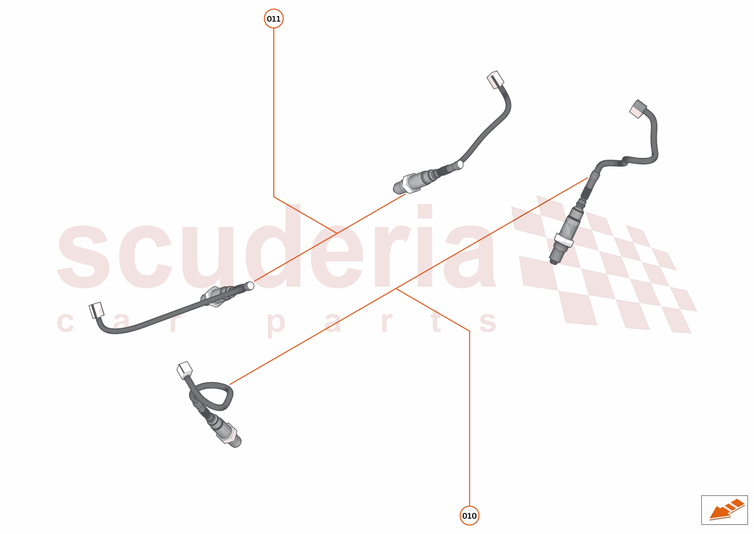 42 - EXHAUST - 42.3 - LAMBDA SENSORS of McLaren McLaren McLaren 765LT