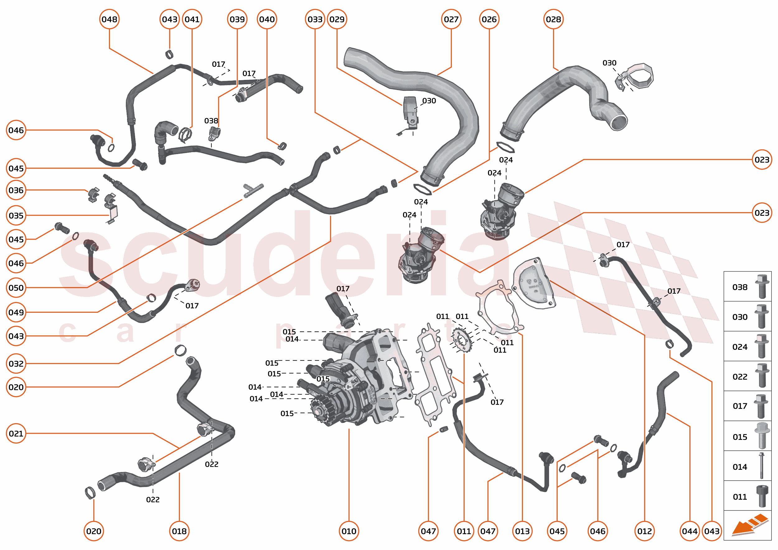 35 - ENGINE - 35.11 - ENGINE WATER PUMP & WATER CIRCUIT of McLaren McLaren McLaren 750S Spider