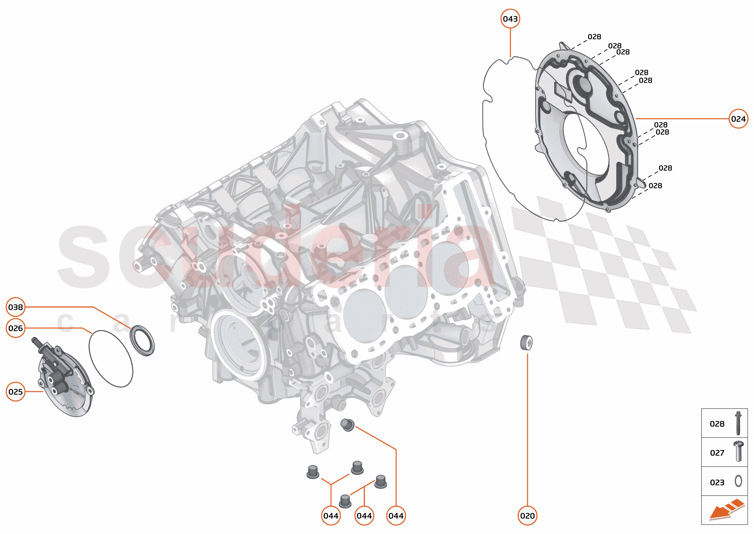 22 - ENGINE - 22.8 - IC ENGINE - CYLINDER BLOCK of McLaren McLaren McLaren Artura