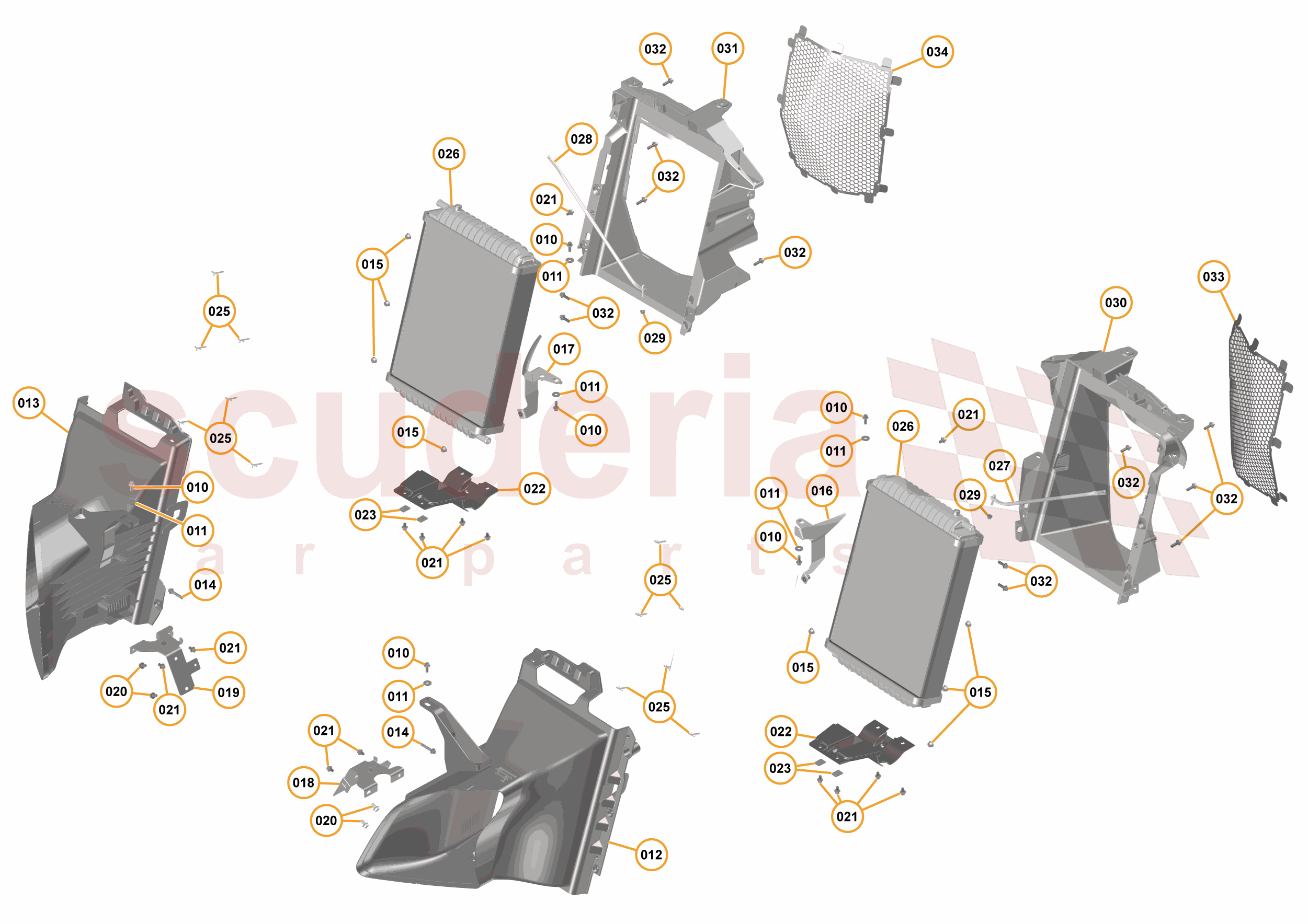14 - L1 - COOLING SYSTEM - 14.2 - 01 - LOW TEMPERATURE RADIATORS & DUCTS of McLaren McLaren McLaren 675LT Spider