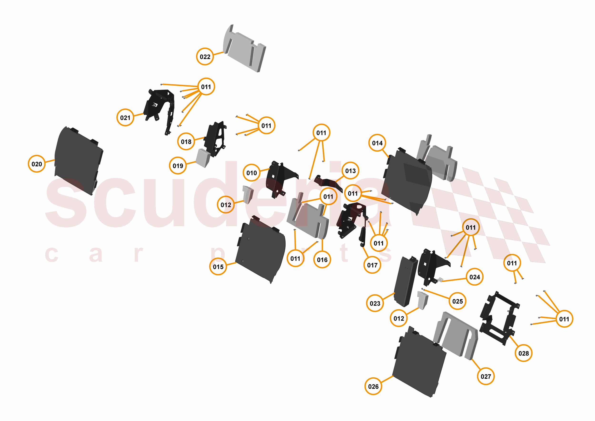 49 - INTERIOR SYSTEMS - 49.15 - LOWER & REAR TRIM - FOOTRESTS of McLaren McLaren McLaren 720S Coupe