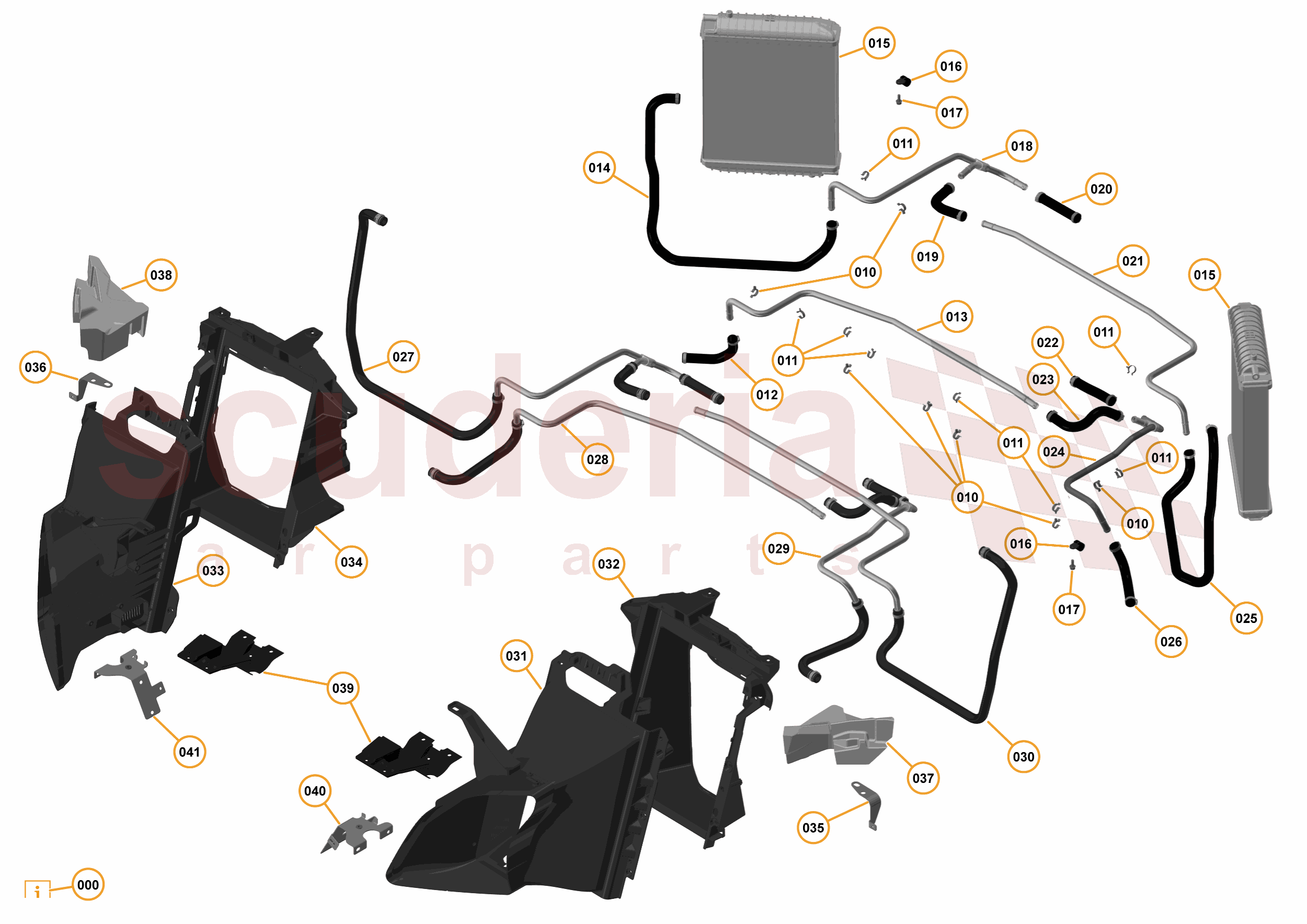 14 - L1 - COOLING SYSTEM - 14.1 - 01 - LOW TEMPERATURE RADIATORS of McLaren McLaren McLaren 12C Coupe