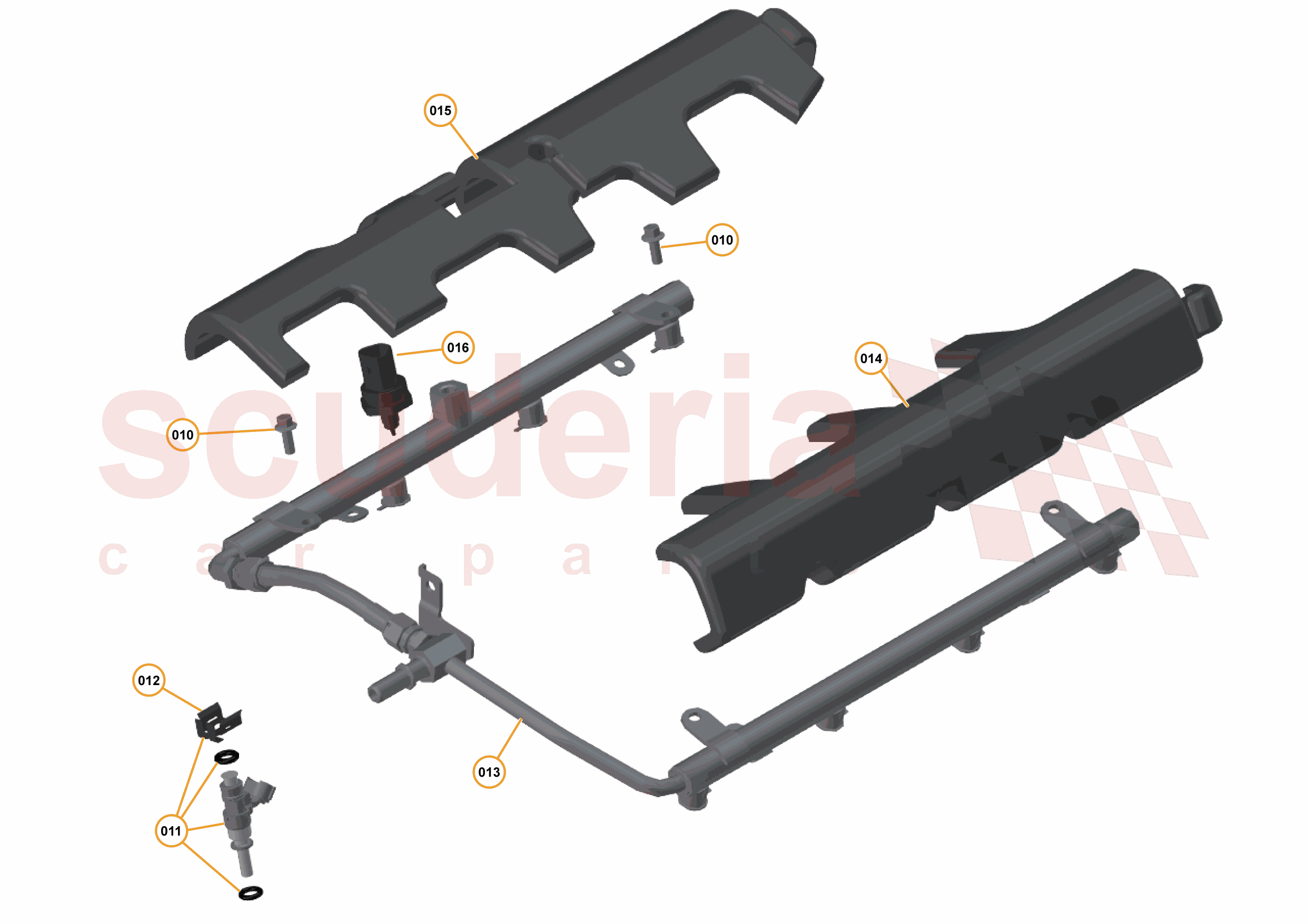 32 - ENGINE - 32.6 - FUEL RAIL & INJECTORS of McLaren McLaren McLaren 570GT