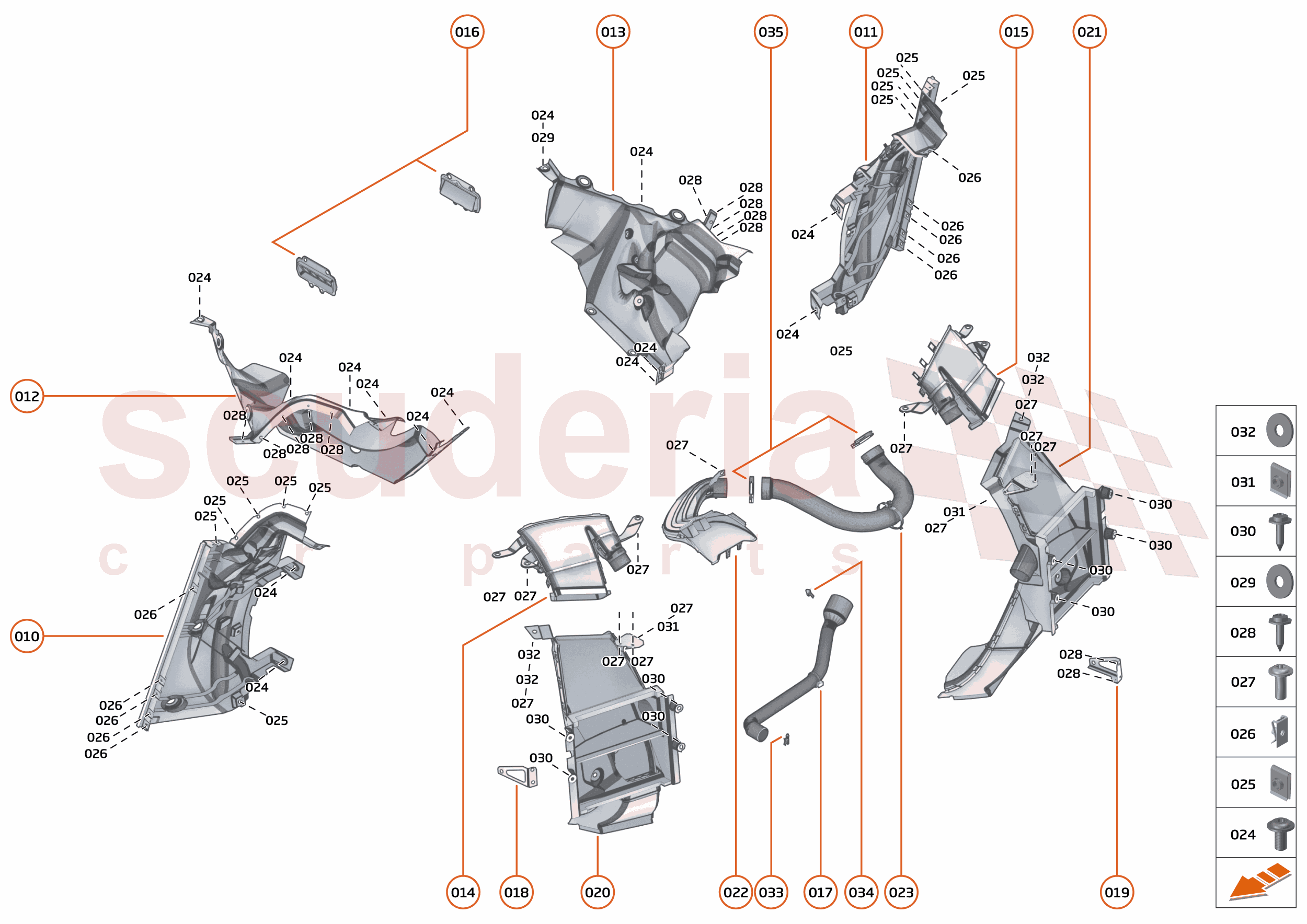 16 - DUCTS VENTS AND FLOORS - 16.3 - REAR DUCTS AND VENTS of McLaren McLaren McLaren Artura