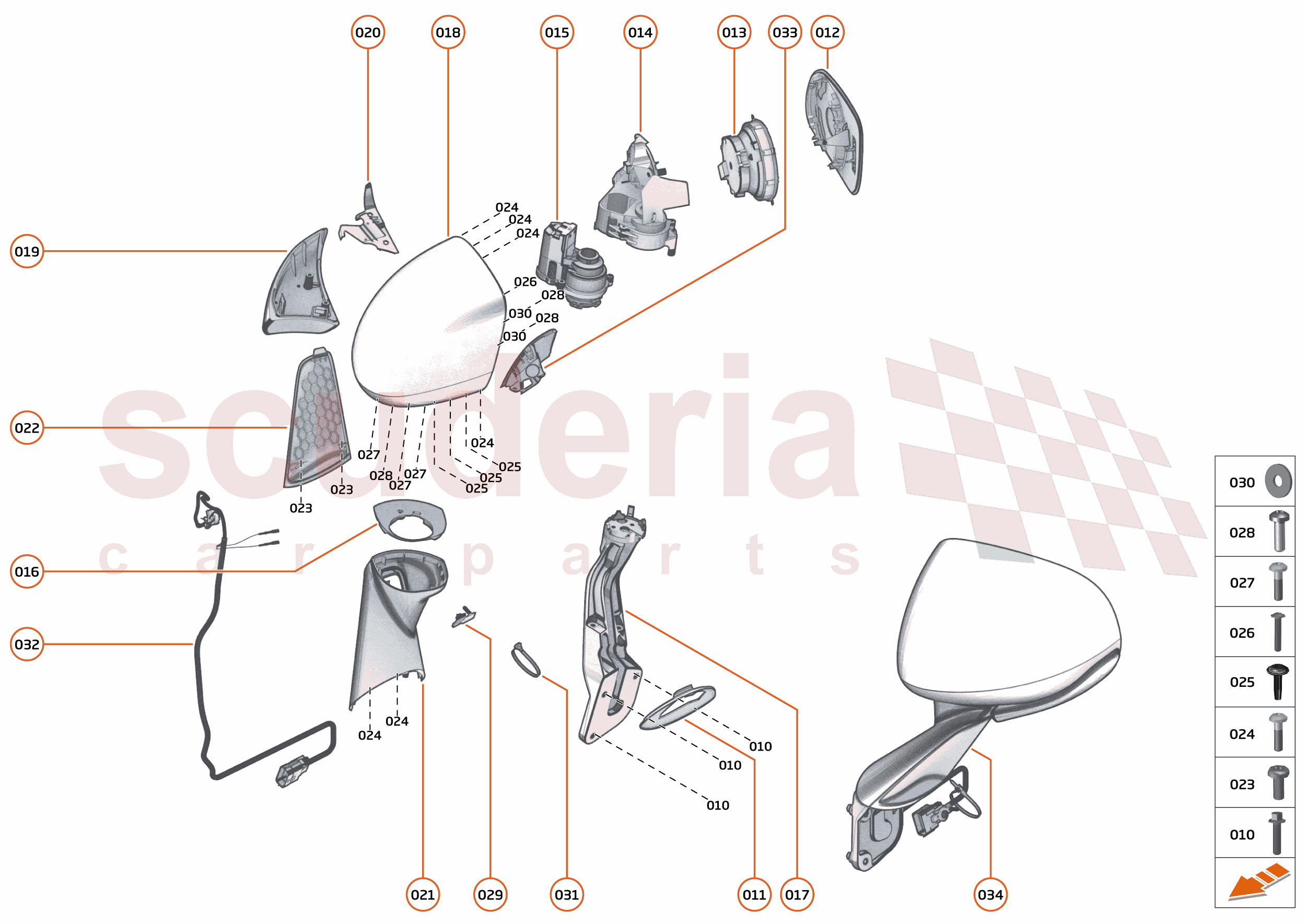 10 - CLOSURES_ANCILLARIES - 10.5 - SIDE MIRRORS of McLaren McLaren McLaren GT