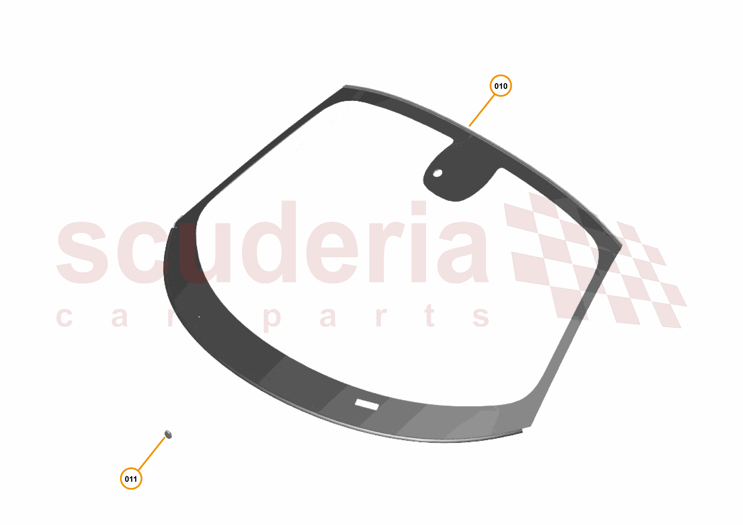 11 - GLAZING - EXTERIOR - 11.1 - WINDSCREEN of McLaren McLaren McLaren 720S Coupe