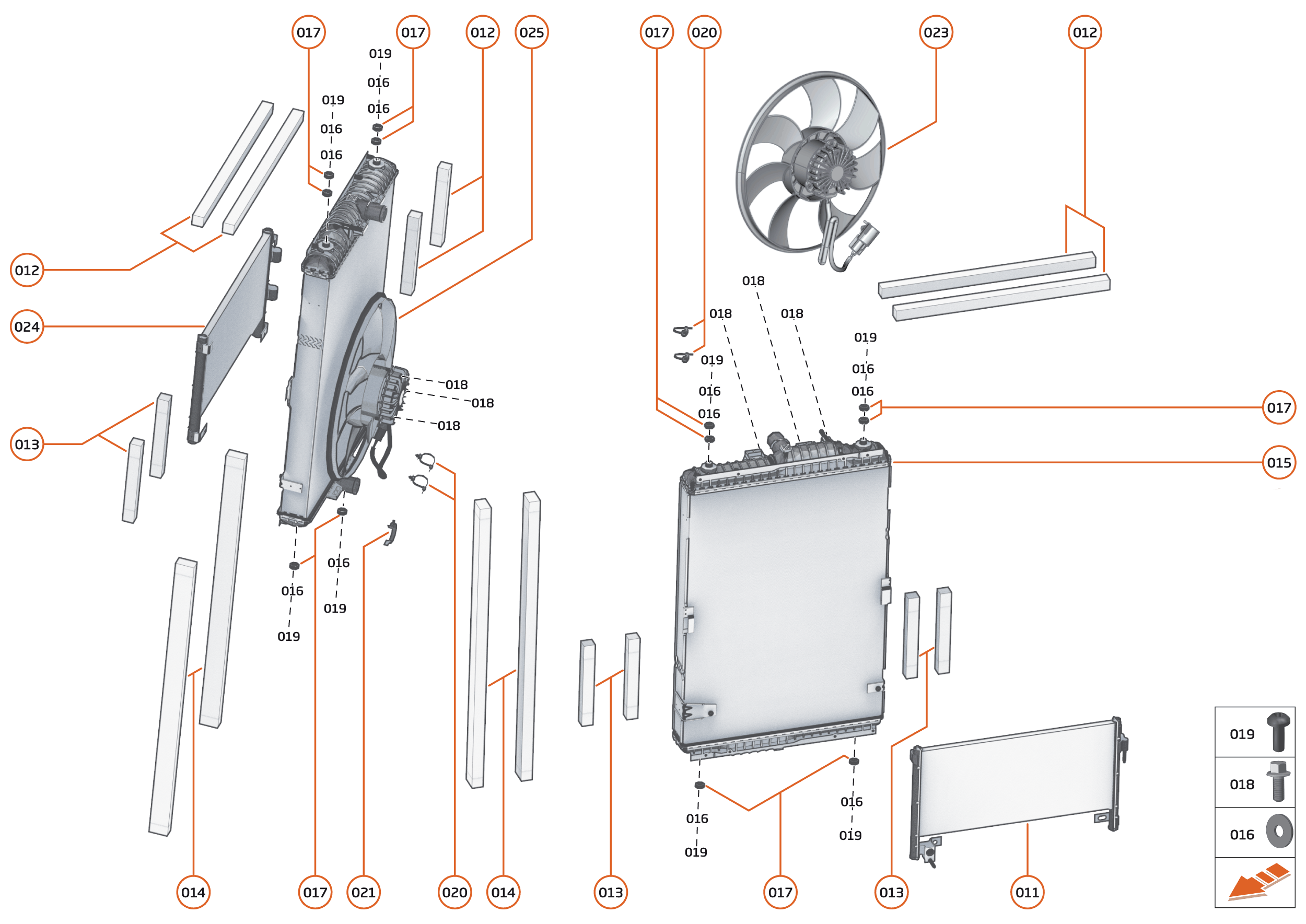 31 - COOLING SYSTEM - 31.2 - HIGH TEMP MAIN RADIATORS & FANS of McLaren McLaren Ultimate Series McLaren Elva