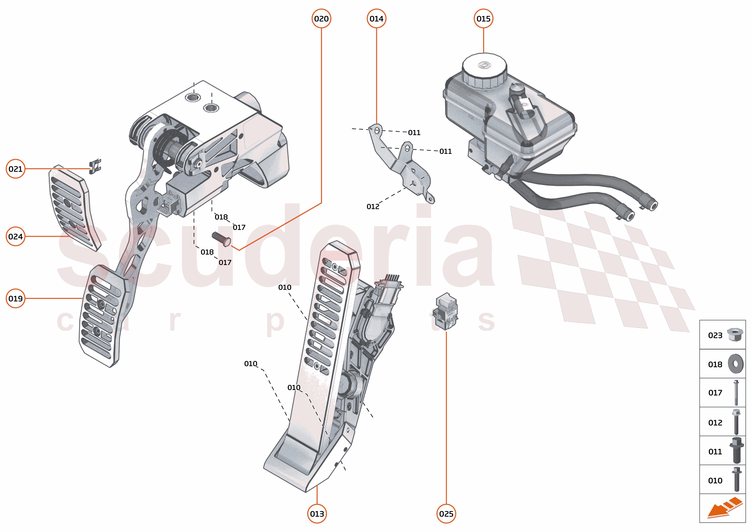 25 - BRAKES - SYSTEMS - 25.1 - PEDAL BOX of McLaren McLaren McLaren 600LT Spider