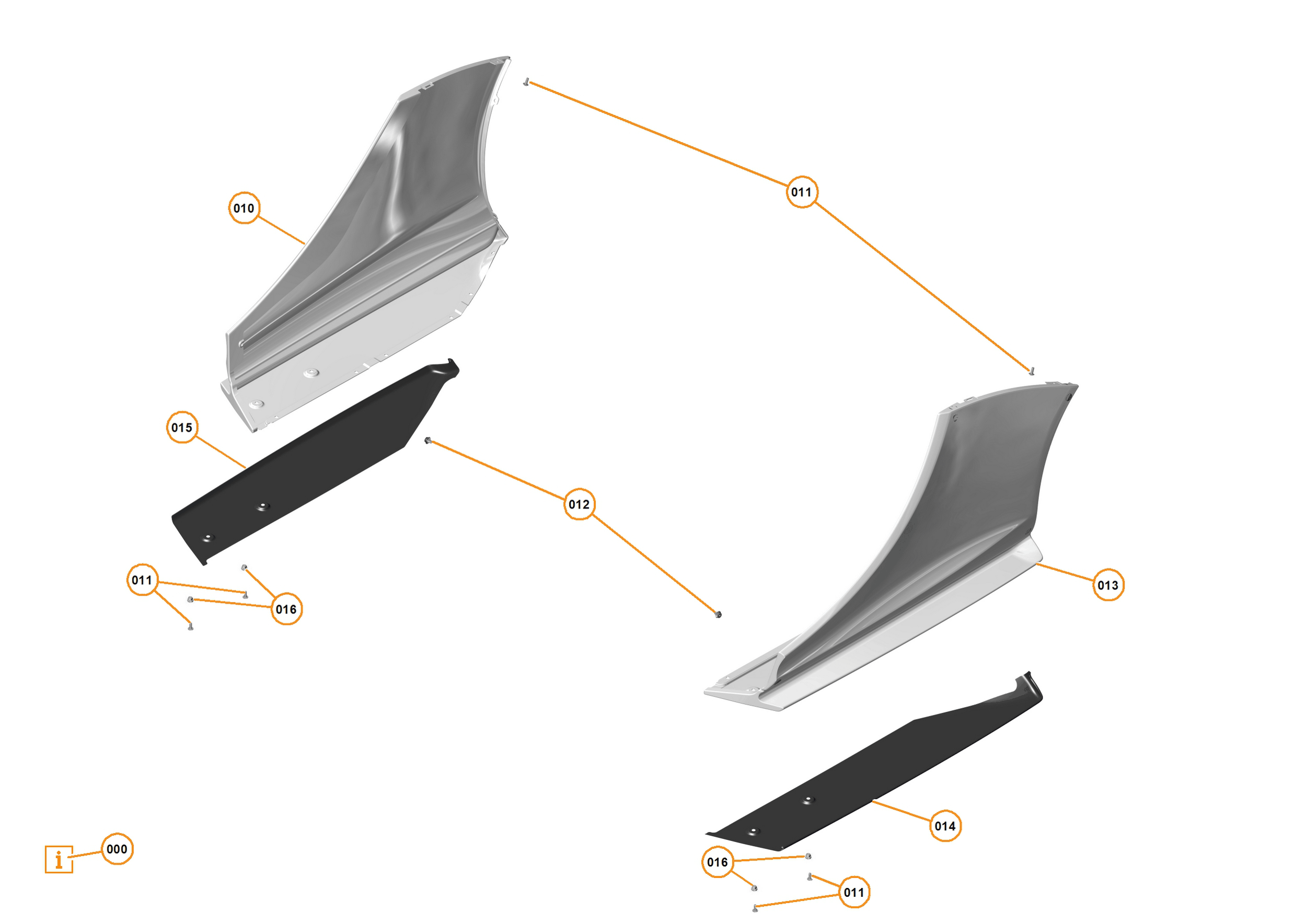 5 - CLOSURES - 4.3 - REAR PANELS of McLaren McLaren Ultimate Series McLaren P1 Coupe