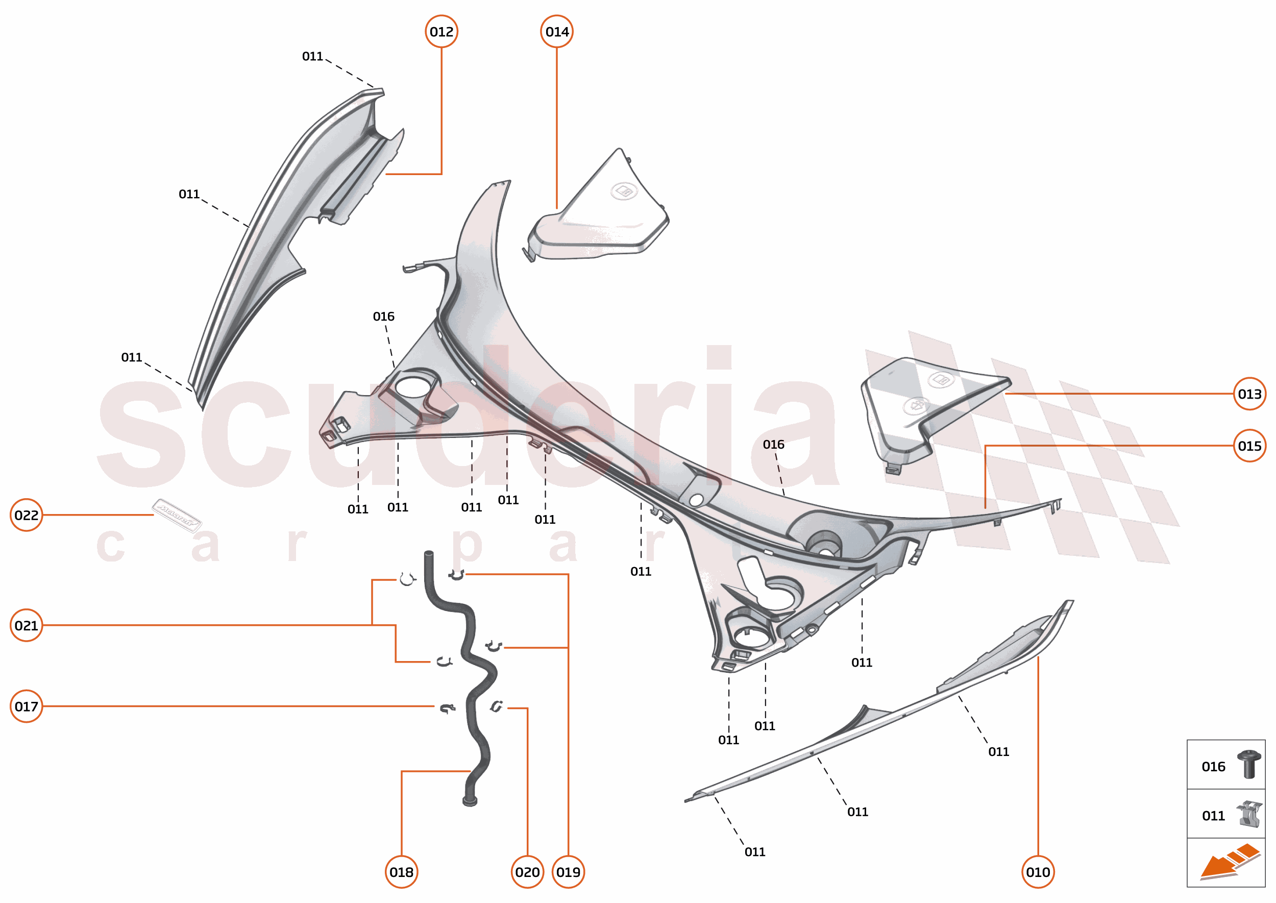 10 - EXTERIOR ORNAMENTATION - 10.2 - FRONT TRIM of McLaren McLaren McLaren 750S Coupe