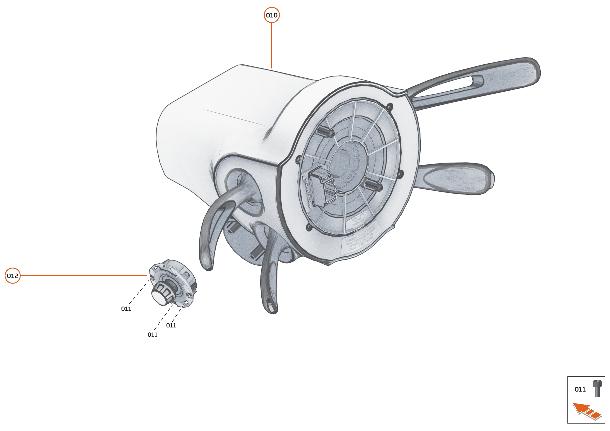 38 - ELECTRICAL SYSTEMS - 38.7 - STEERING COLUMN MODULE of McLaren McLaren Ultimate Series McLaren Senna GTR