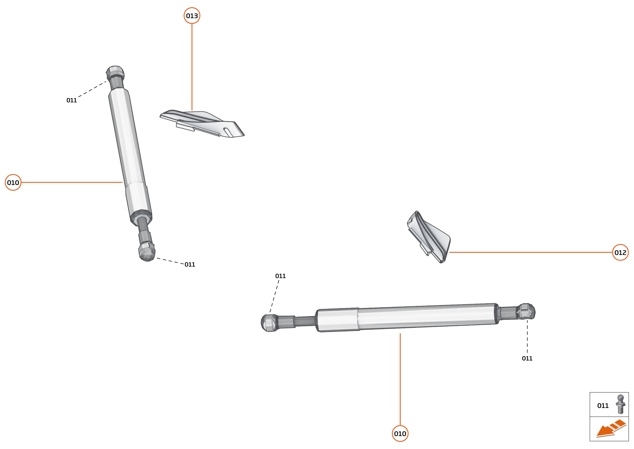 10 - CLOSURES ANCILLARIES - 10.2 - DOOR HARDWARE of McLaren McLaren Ultimate Series McLaren Elva