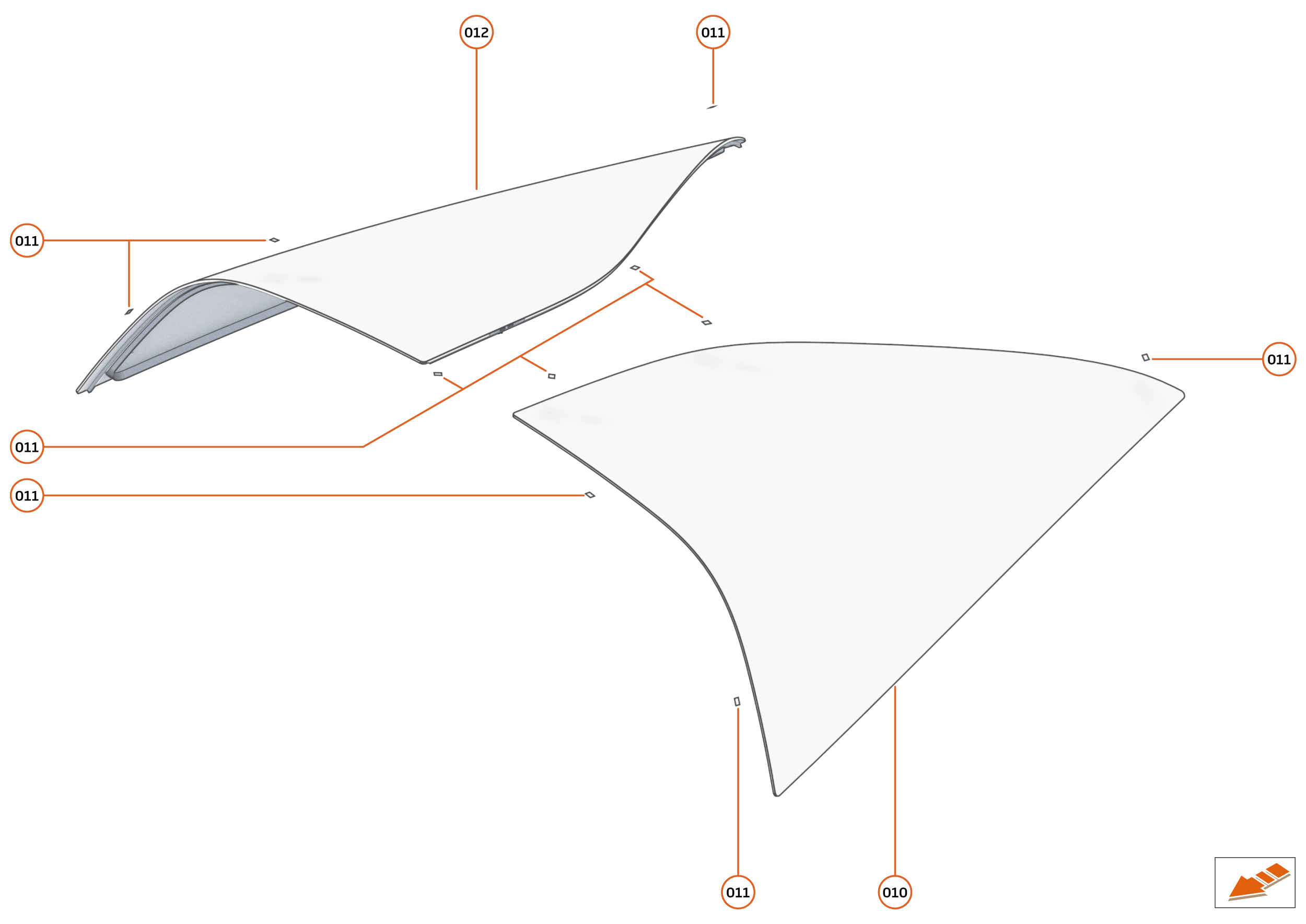 11 - GLAZING BODY - 11.2 - QTR GLASS of McLaren McLaren Ultimate Series McLaren Speedtail