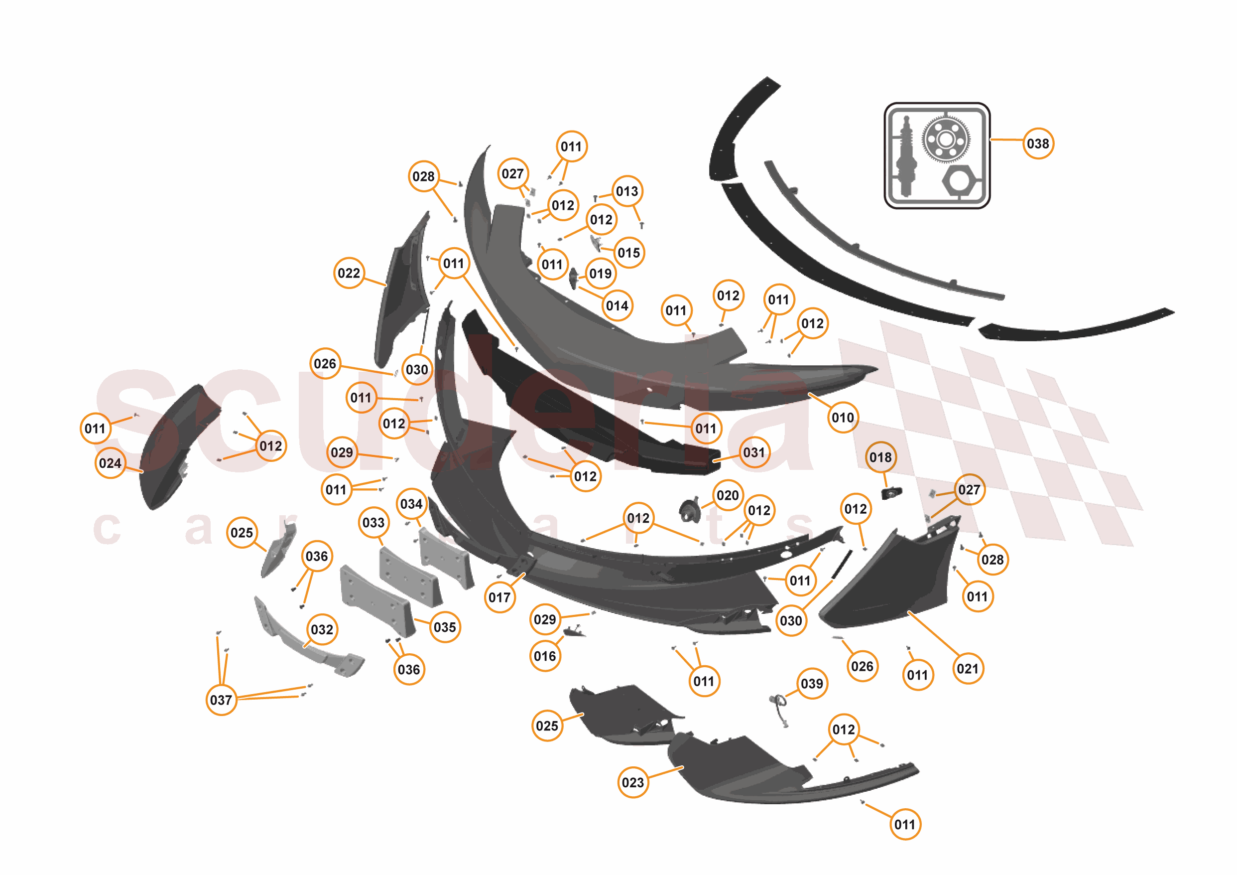 10 - GLAZING - EXTERIOR - 9.8 - HIGH DOWNFORCE KIT - HDK of McLaren McLaren McLaren 570S Spider