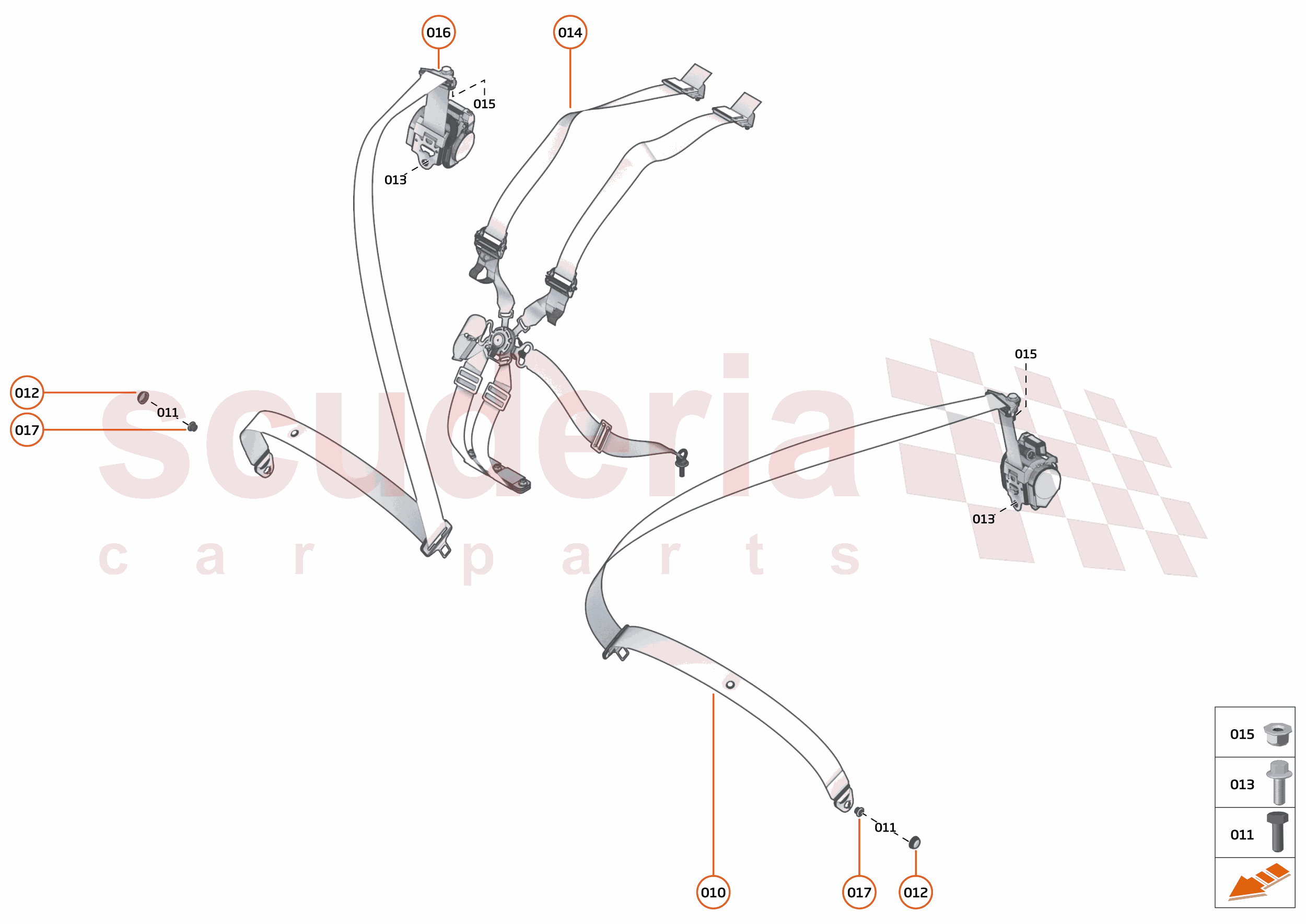 49 - INTERIOR RESTRAINTS - 49.3 - SEATBELTS of McLaren McLaren McLaren 750S Coupe