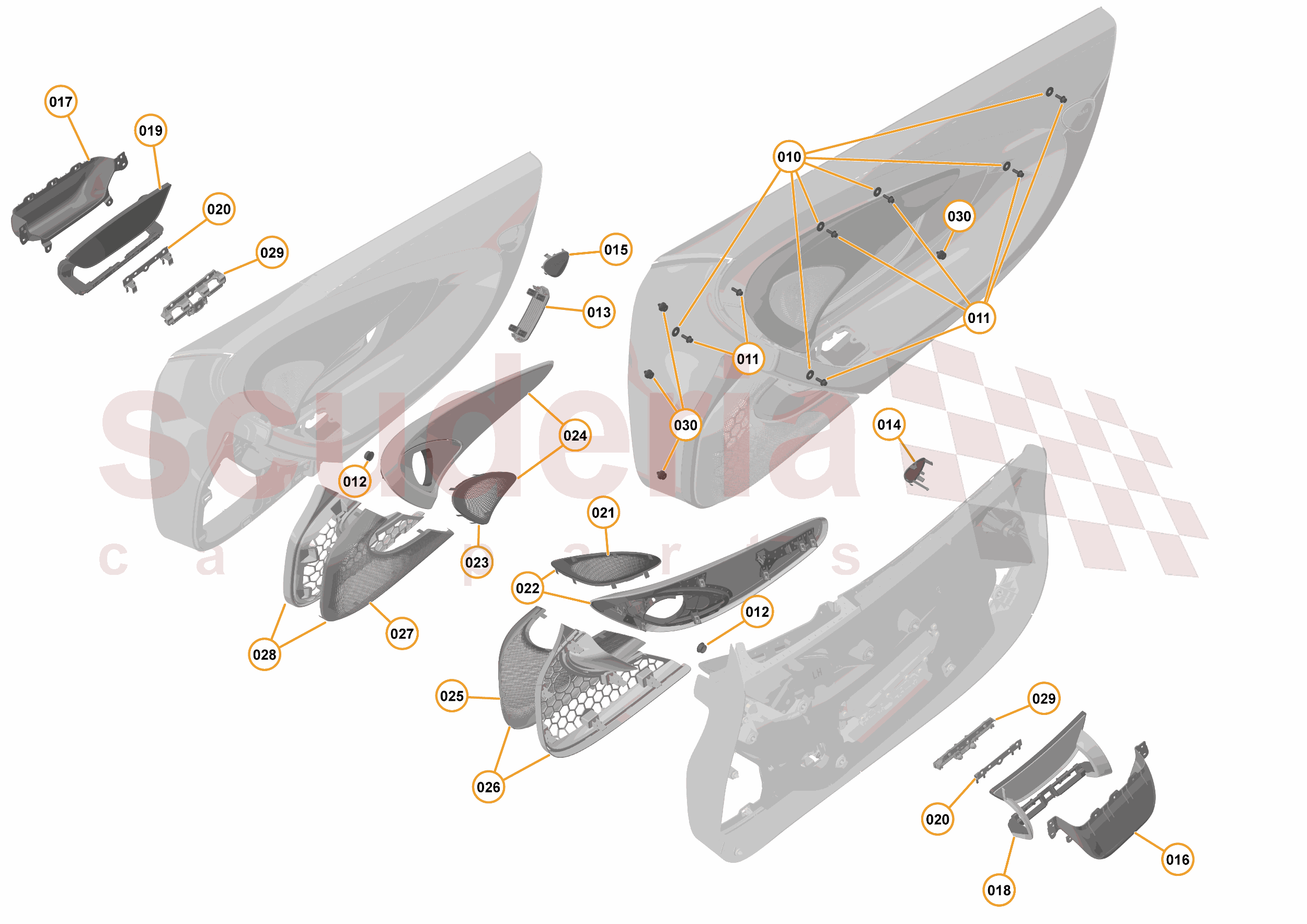 47 - INTERIOR SYSTEMS - 47.28 - DOOR CASING - COMPONENTS & HARDWARE of McLaren McLaren McLaren 570GT