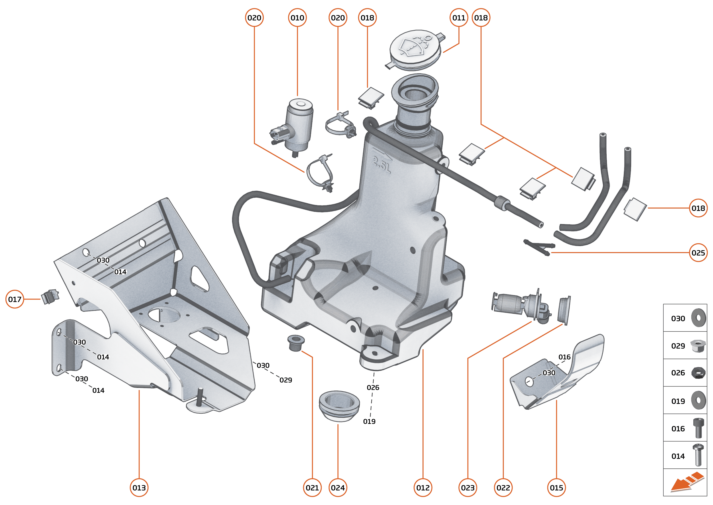13 - WIPERS AND WASHER SYSTEM - 13.1 - WASHER SYSTEM of McLaren McLaren Ultimate Series McLaren Speedtail