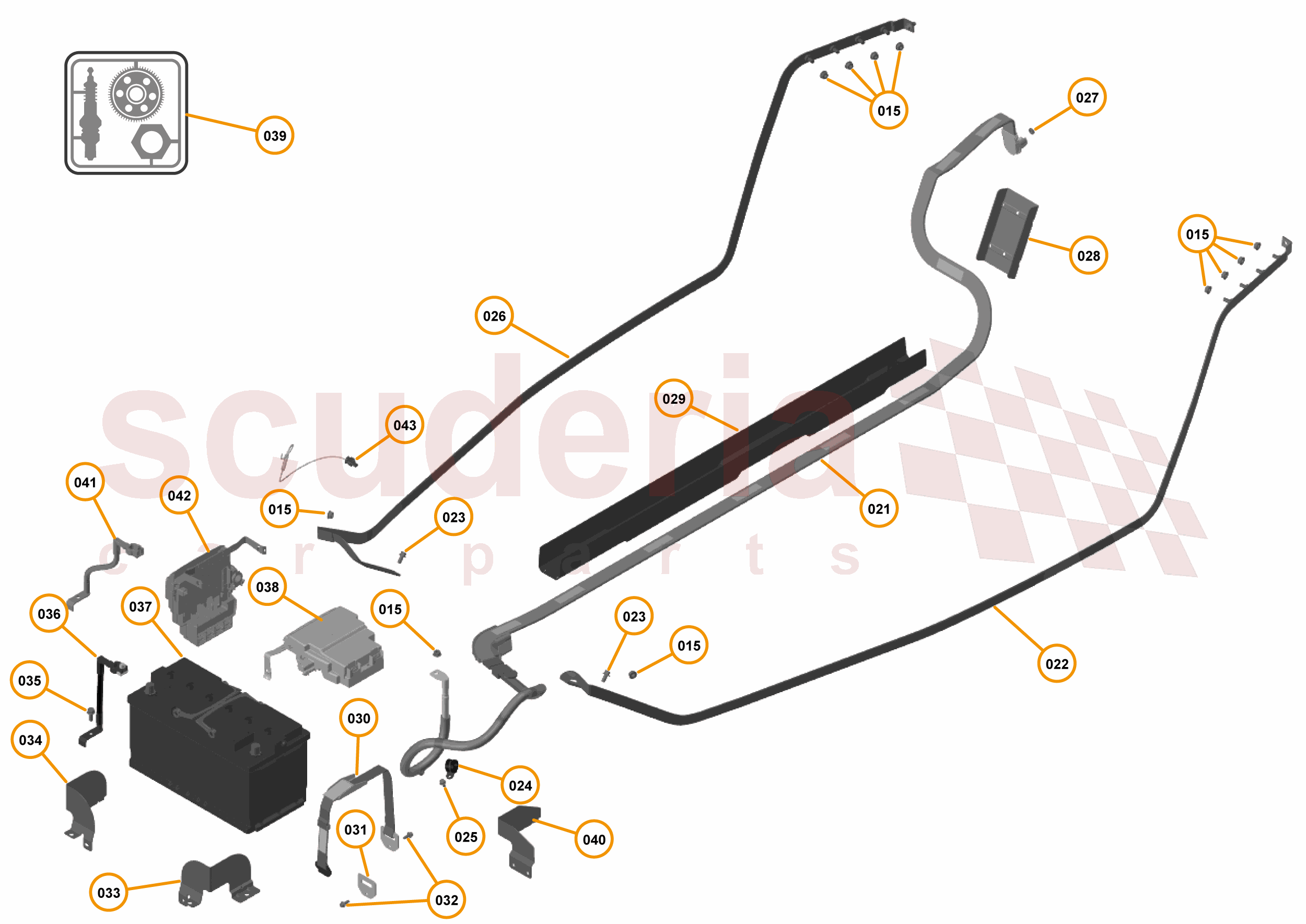 23 - M1 - ELECTRICAL DISTRIBUTION - 23.1 - 01 - ELECTRICAL DISTRIBUTION - POWER DISTRIBUTION of McLaren McLaren McLaren 12C Spider