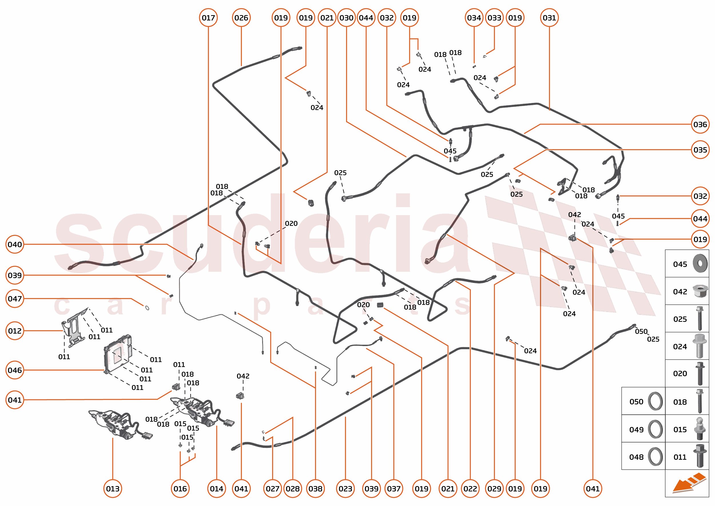 21 - SUSPENSION - WHEELS AND TYRES FRONT - 20.1 - SUSPENSION FLUID SYSTEMS of McLaren McLaren McLaren 765LT