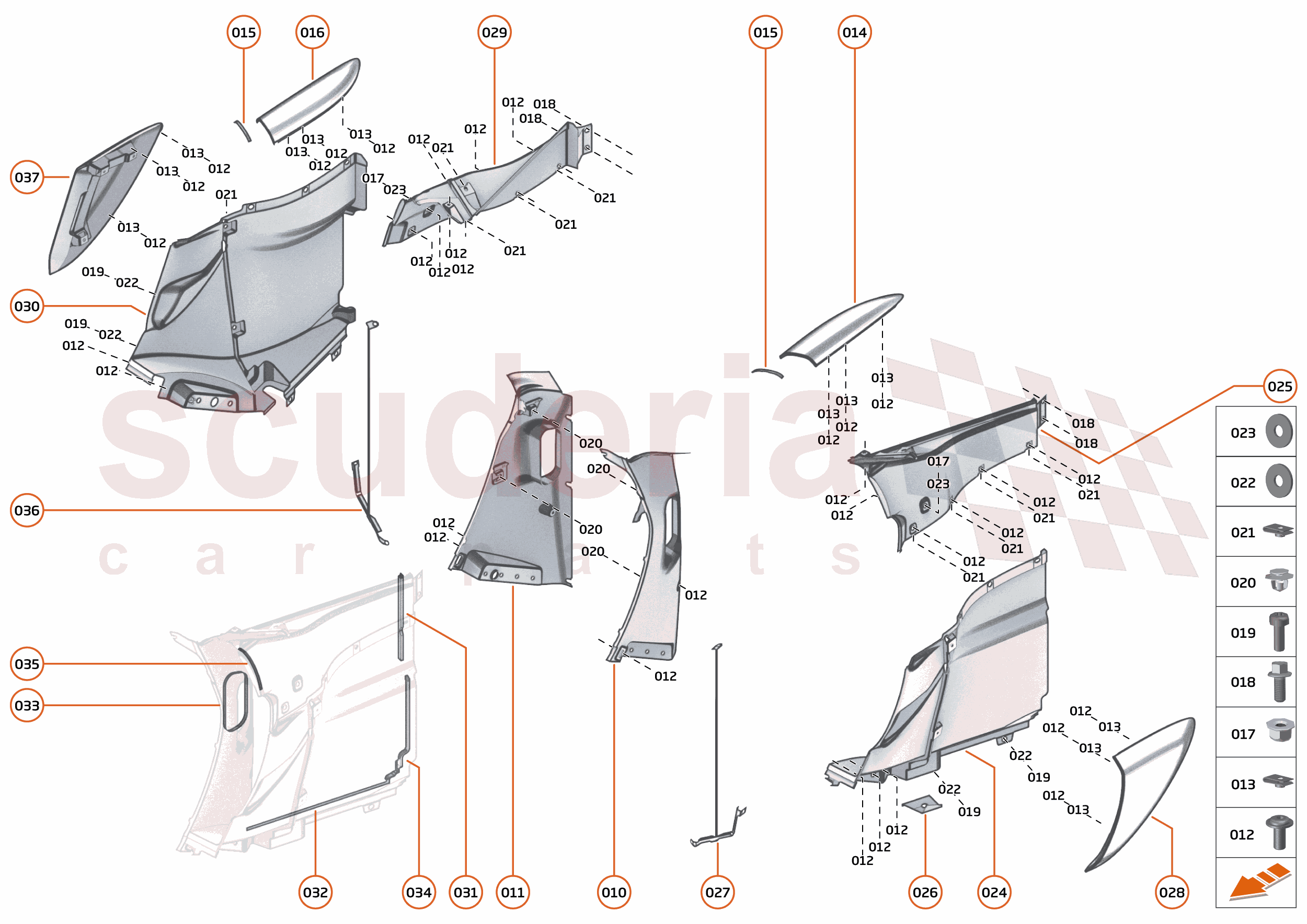 13 - DUCTS, VENTS AND FLOORS - 13.2 - SIDE DUCTS AND VENTS of McLaren McLaren McLaren 600LT