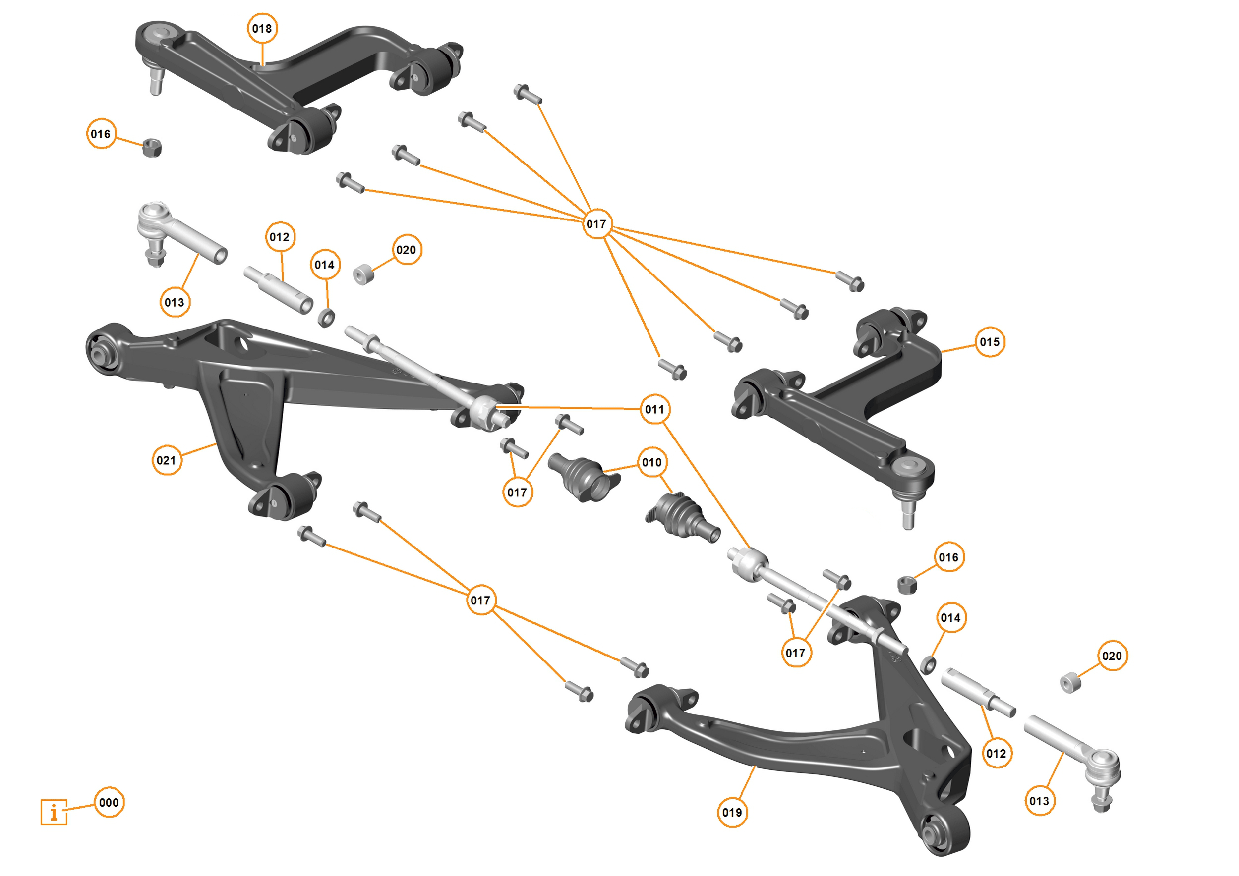 17 - SUSPENSION - REAR - 17.3 - TRANSVERSE LINKS REAR of McLaren McLaren Ultimate Series McLaren P1 Coupe