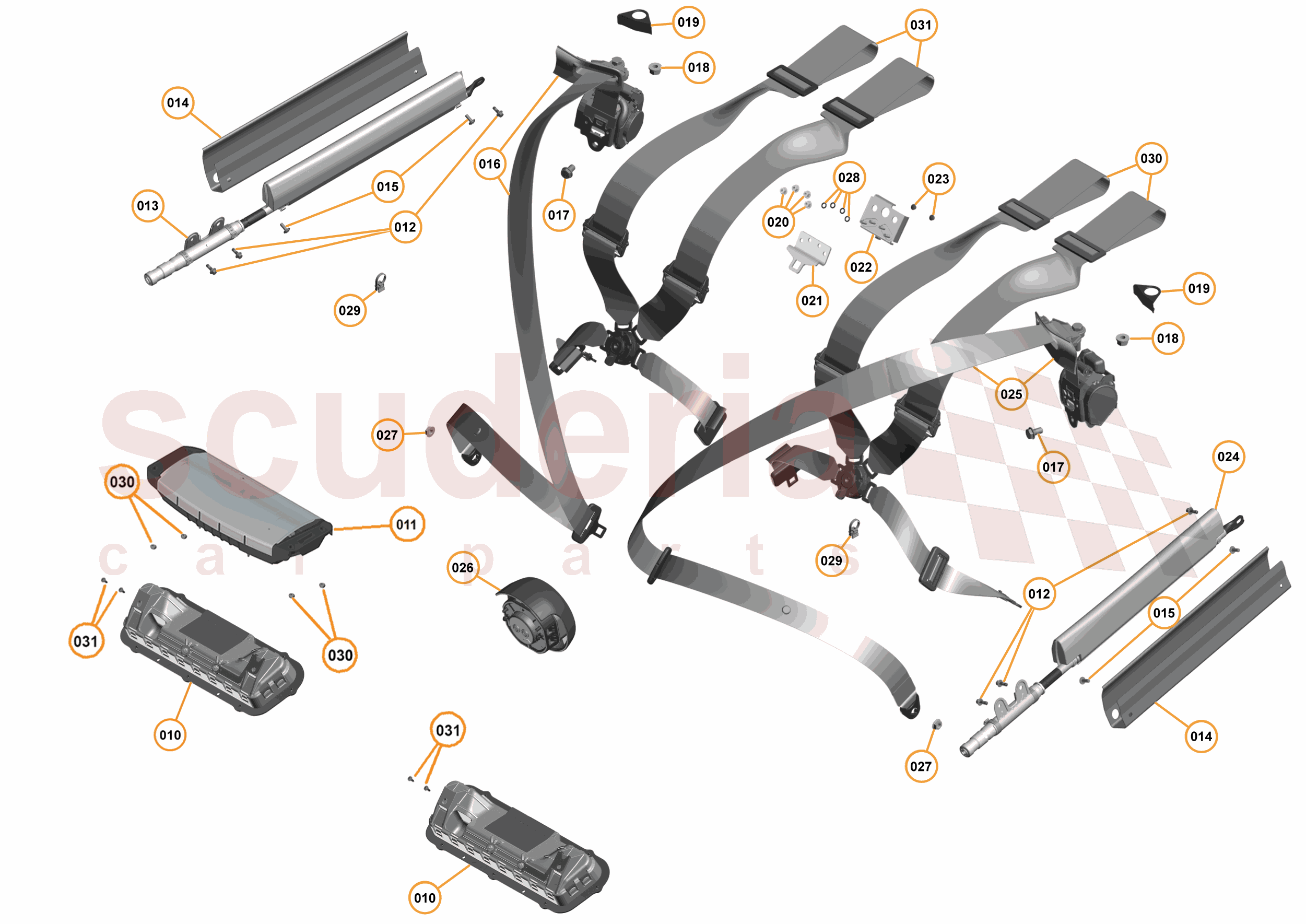 31 - N4 - RESTRAINTS - 31.1 - 01 - RESTRAINTS of McLaren McLaren McLaren 675LT Coupe