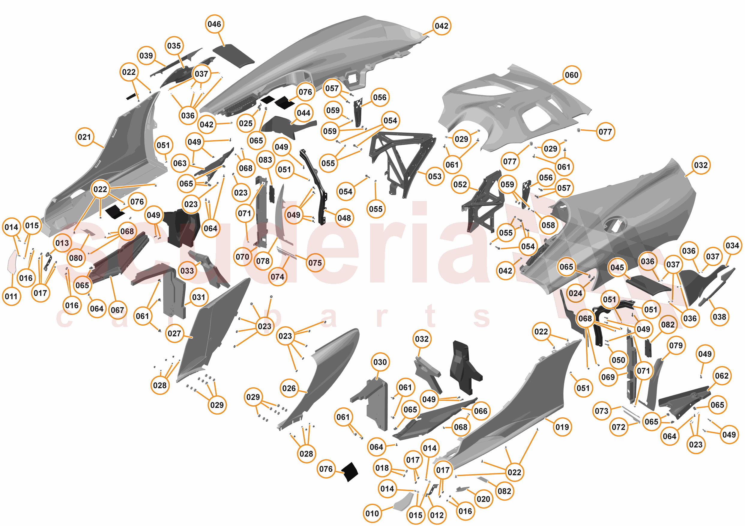 4 - A4 - PANELS, GLAZING, AND PAINT - 4.4 - 03 - REAR FENDERS of McLaren McLaren McLaren 675LT Spider