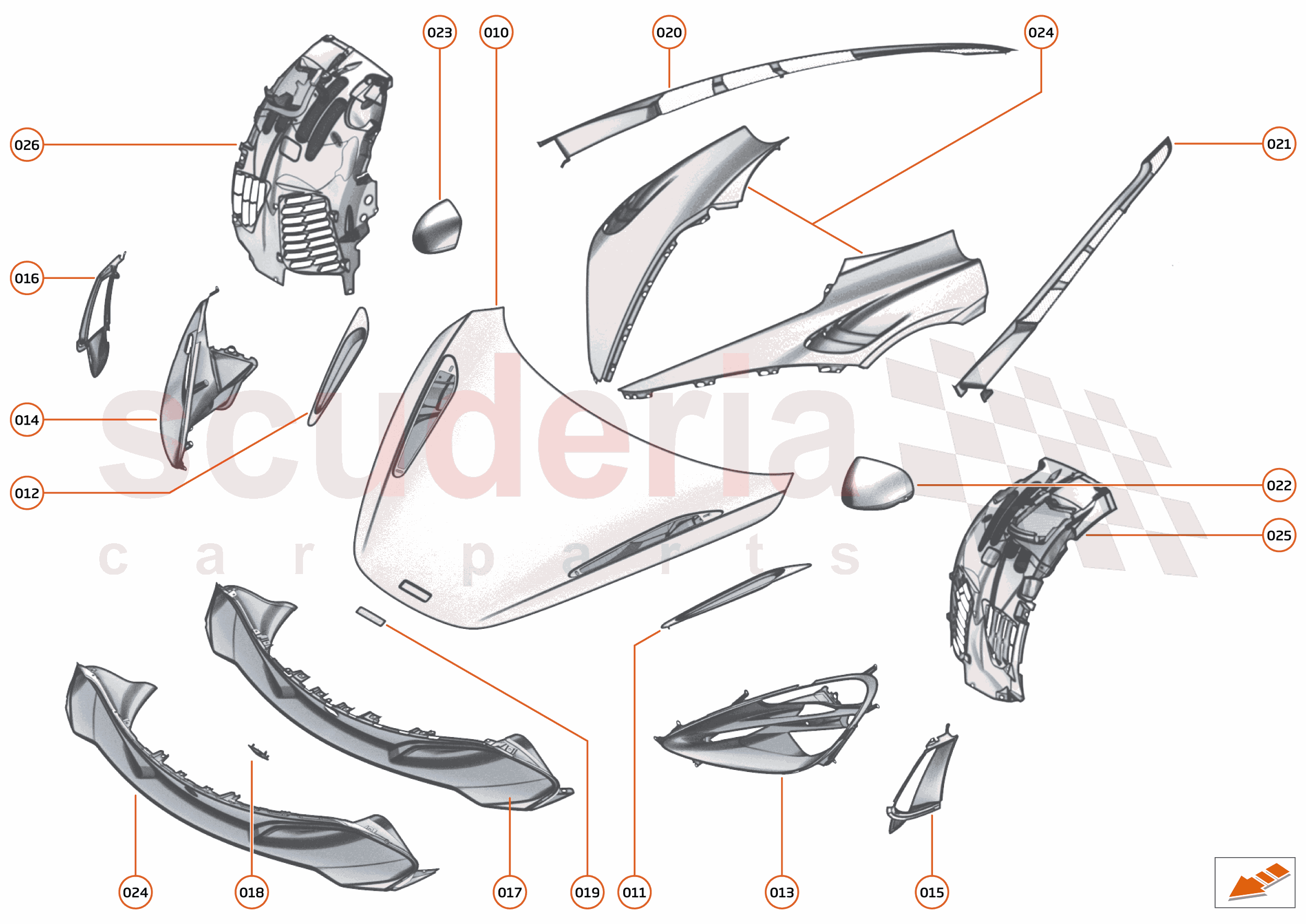 55 - EXTERIOR - 55.1 - FRONT VIEW of McLaren McLaren McLaren 720S Coupe