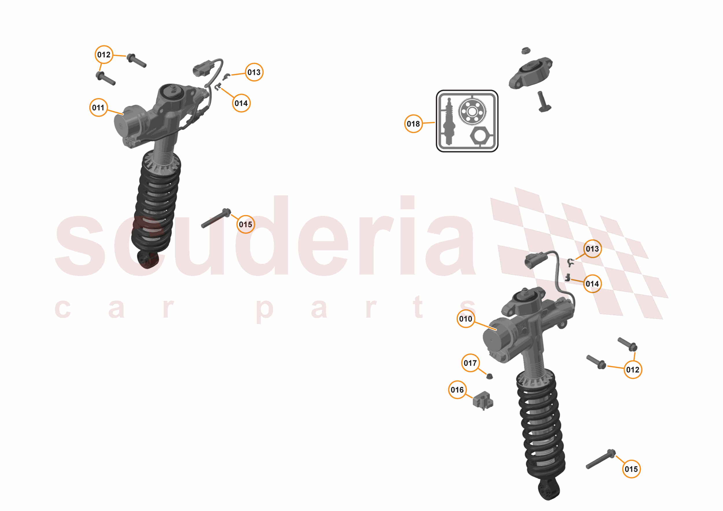 17 - SUSPENSION - REAR - 17.1 - DAMPER & ACTUATOR ASSEMBLIES REAR of McLaren McLaren McLaren 570GT
