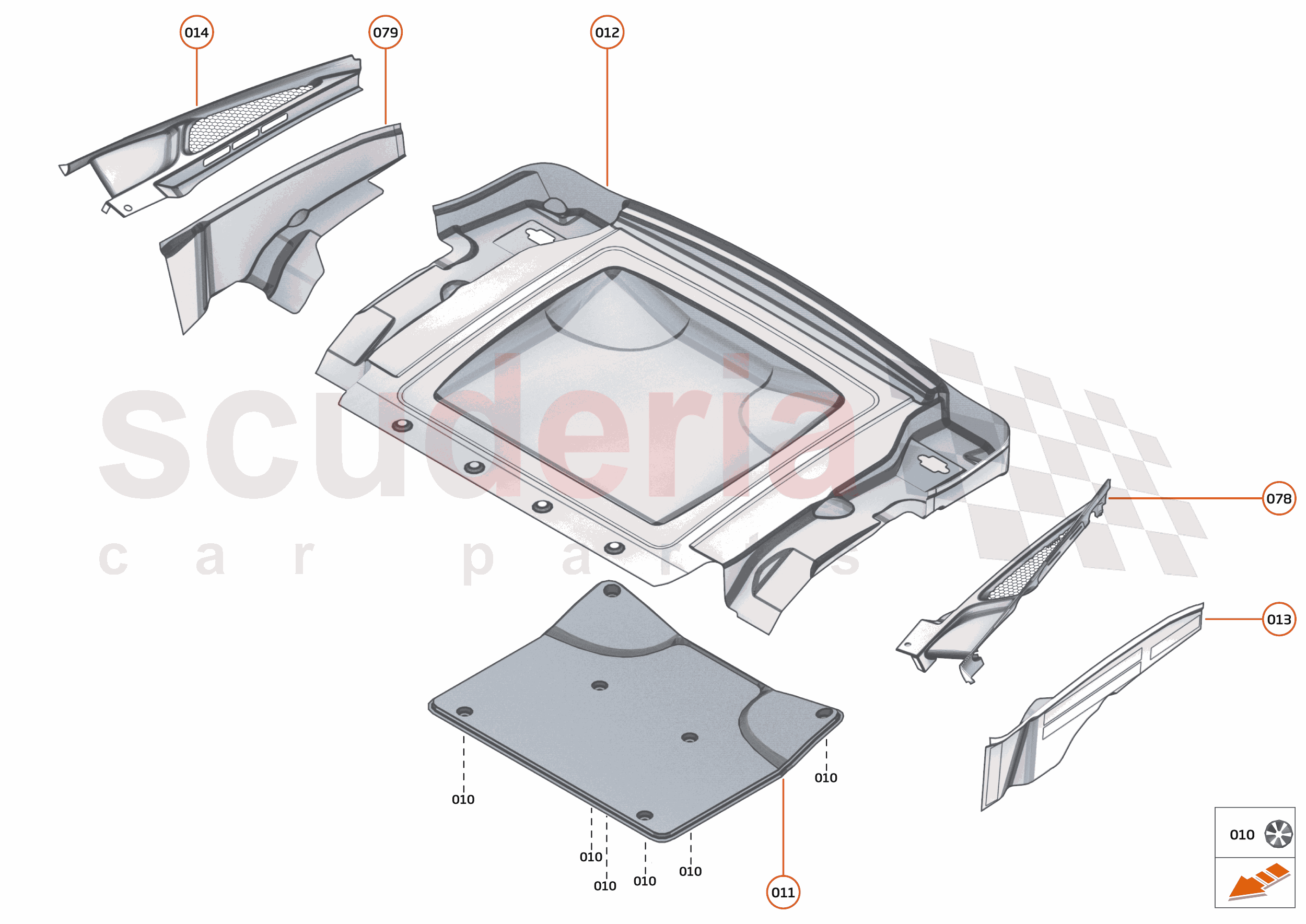 6 - PANELS - 6.4 - BULKHEAD of McLaren McLaren McLaren 720S Spider