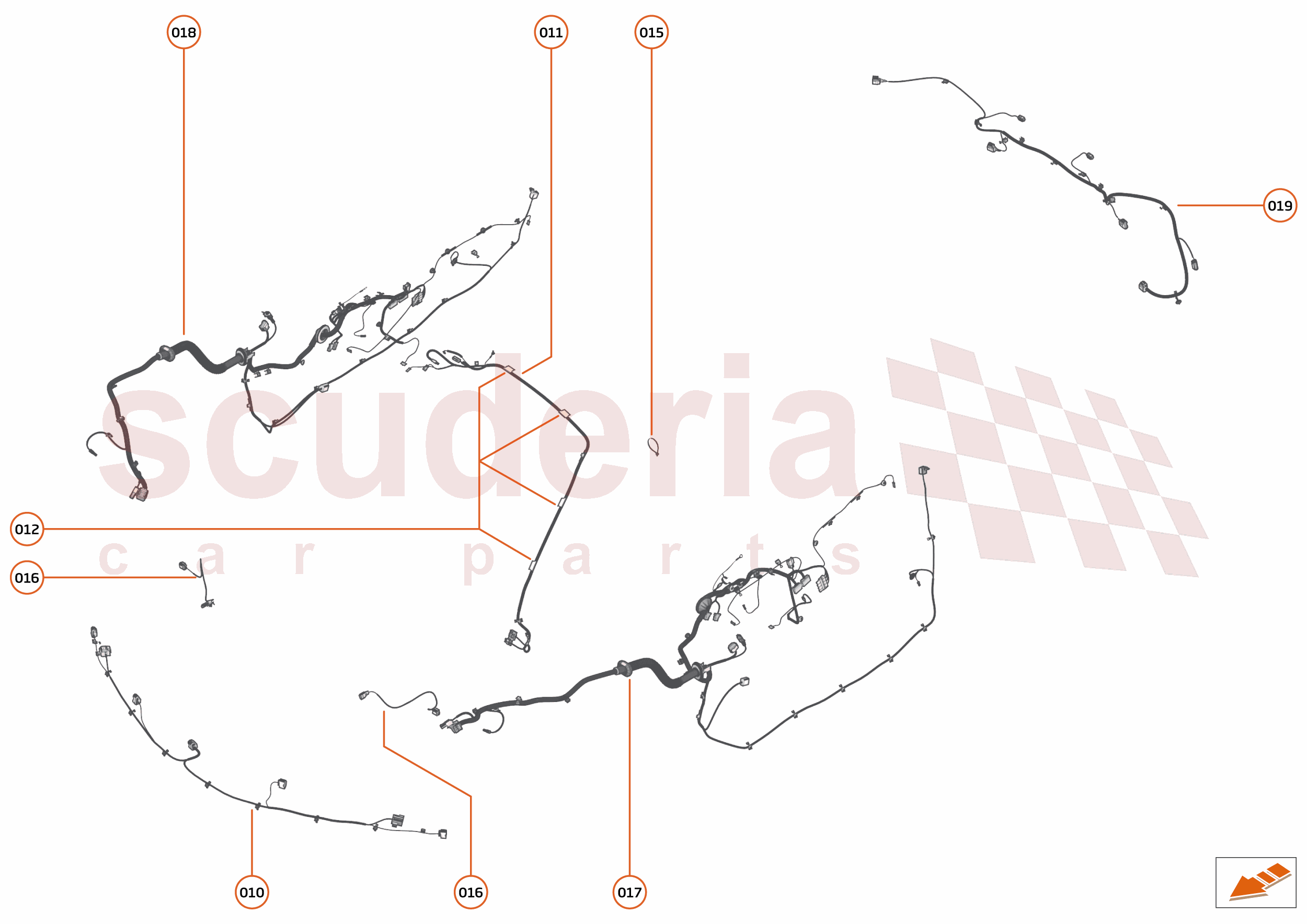 43 - WIRING HARNESS - 43.3 - NON-BODY WIRING HARNESS of McLaren McLaren McLaren 750S Coupe