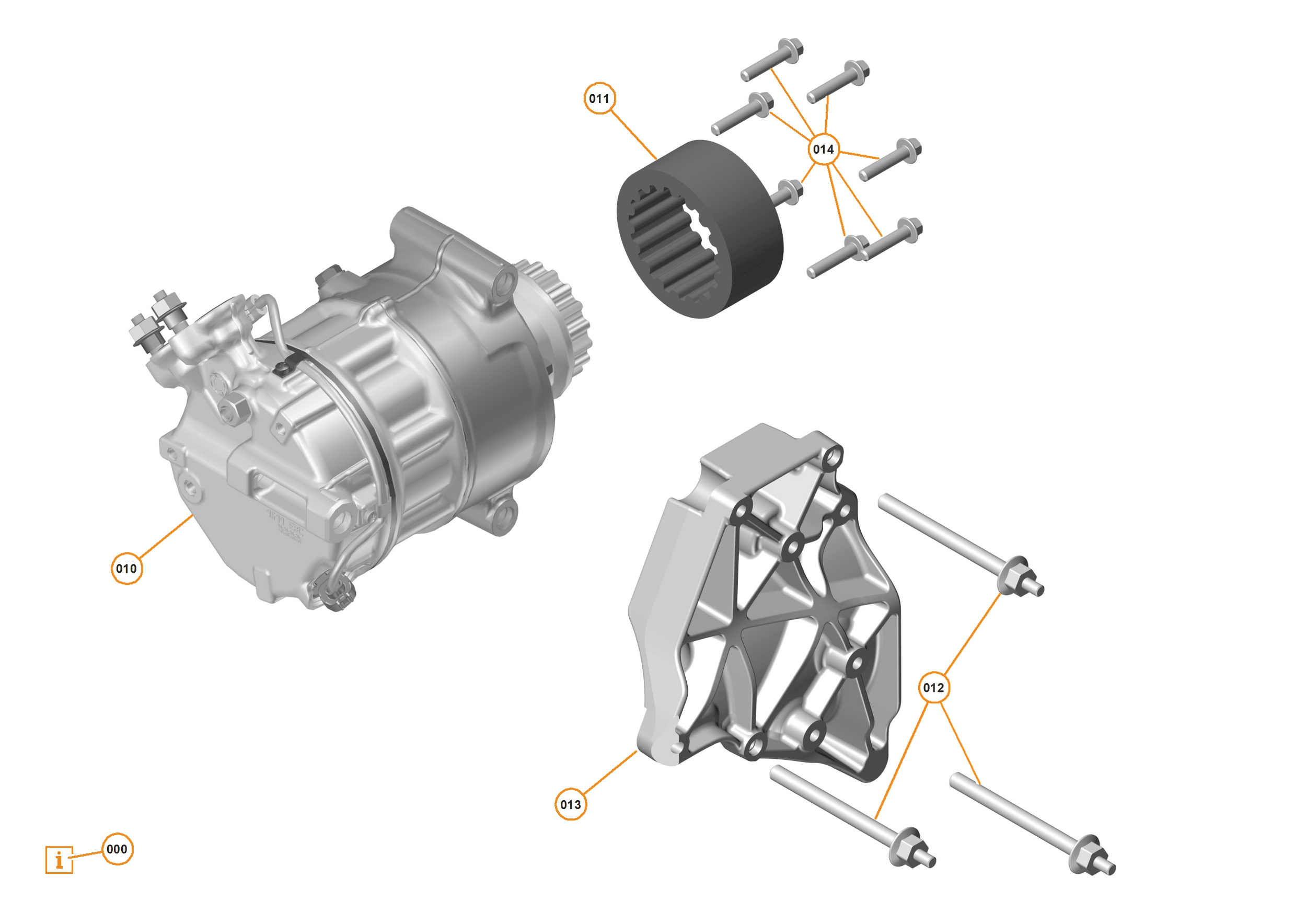 36 - ENGINE ANCILLIARIES - 36.1 - HVAC COMPRESSOR of McLaren McLaren Ultimate Series McLaren P1 Coupe