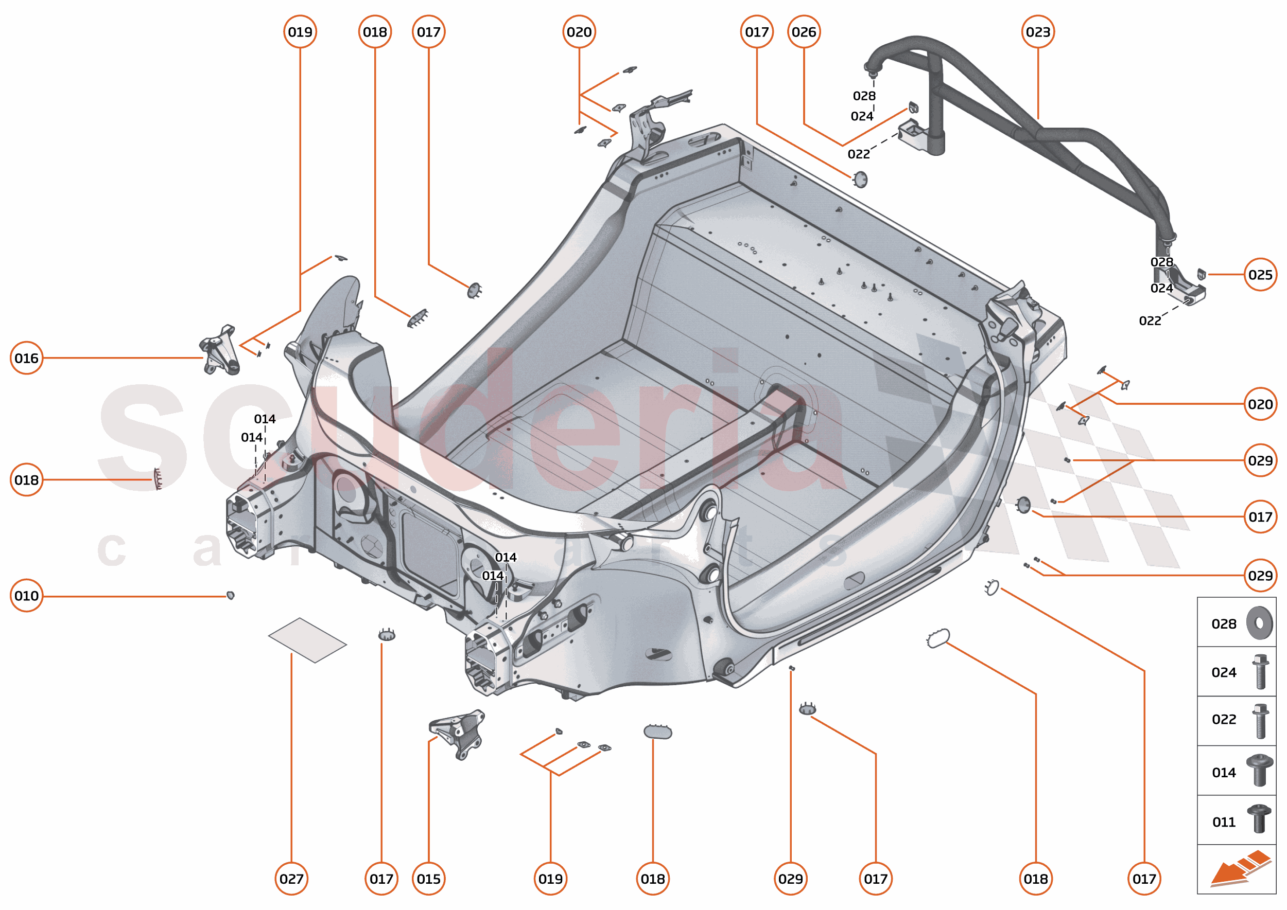 2 - MID STRUCTURES - 2.1 - MONOCOQUE of McLaren McLaren McLaren 750S Coupe