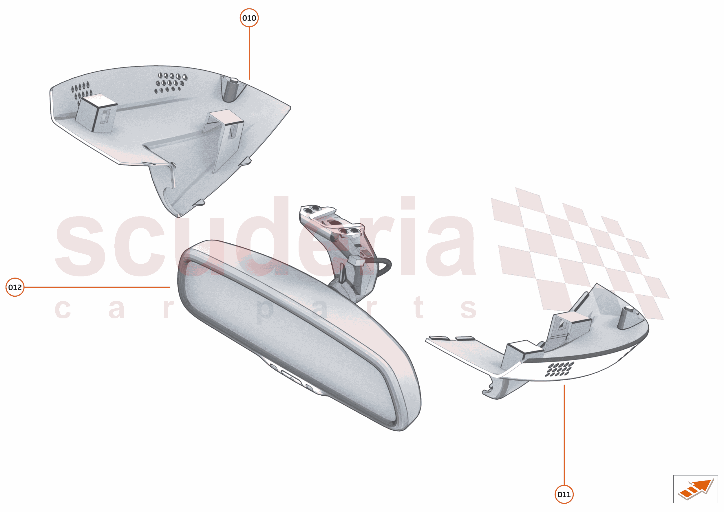 48 - INTERIOR SYSTEMS - 48.5 - DRIVER MIRROR of McLaren McLaren McLaren 600LT Spider