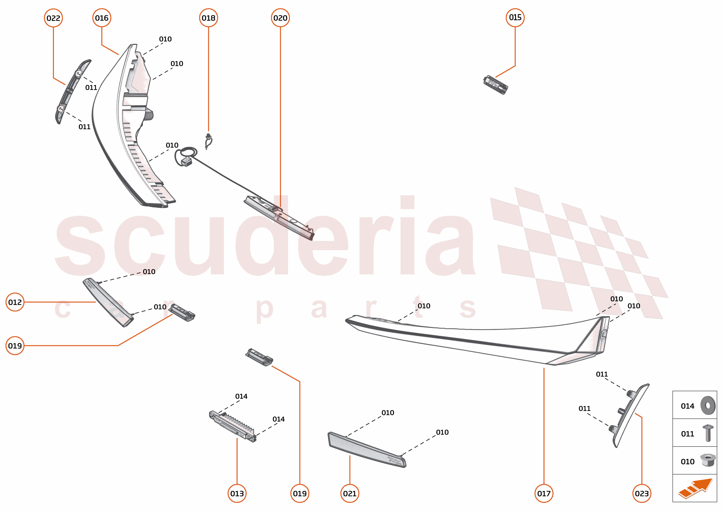 15 - DUCTS, VENTS AND FLOORS - 14.3 - WINDSCREEN WIPER LINKAGE of McLaren McLaren McLaren 750S Spider