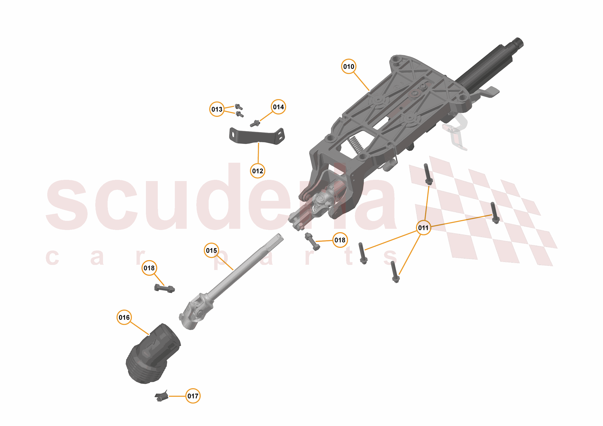 27 - STEERING - 27.5 - STEERING COLUMN - MANUAL of McLaren McLaren McLaren 720S Coupe
