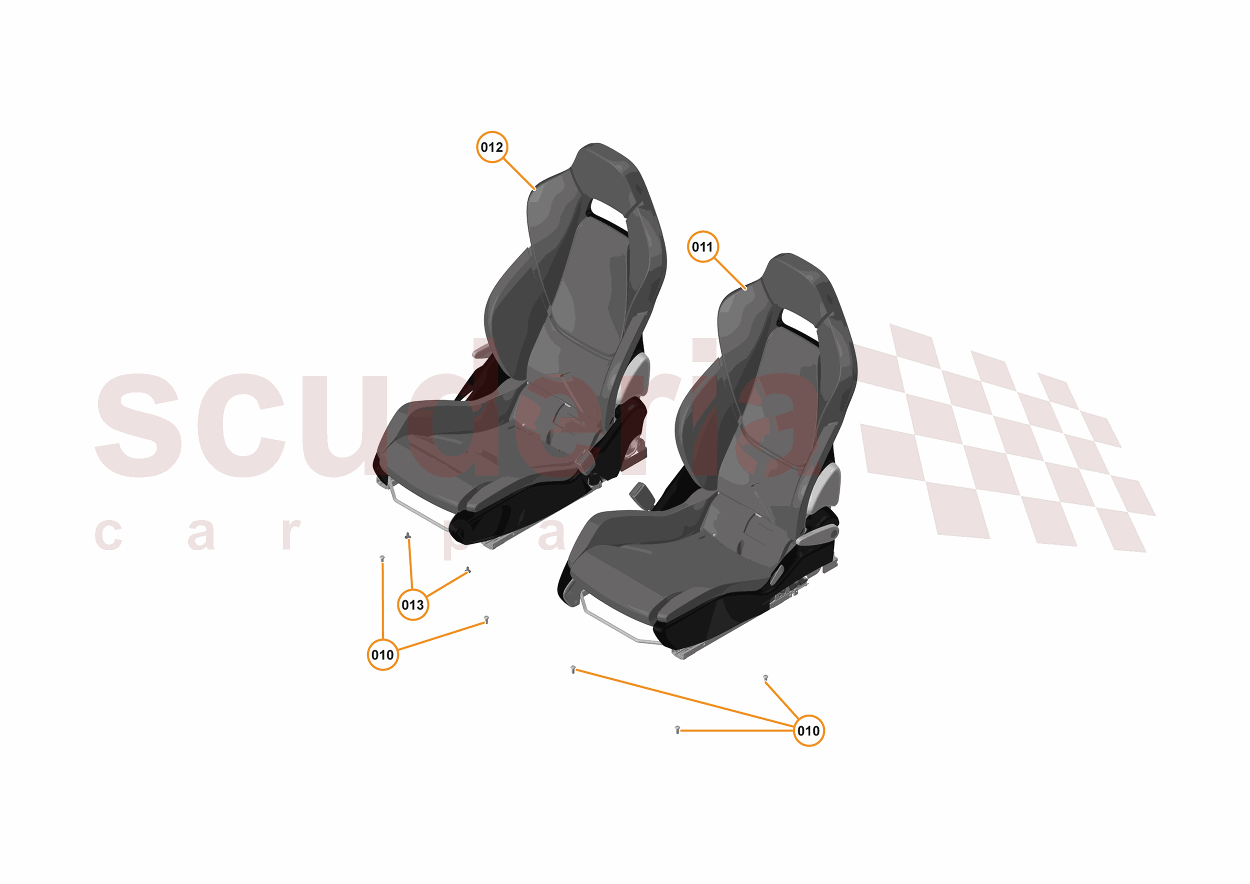 49 - INTERIOR SYSTEMS - 49.10 - SEAT ASSEMBLY - HYBRID/MANUAL of McLaren McLaren McLaren 720S Coupe