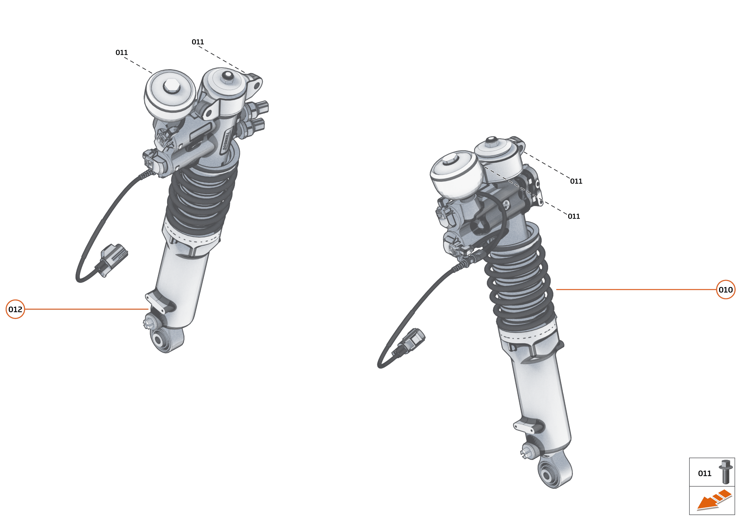 17 - SUSPENSION - 17.4 - DAMPER & ACTUATOR ASSEMBLIES REAR of McLaren McLaren Ultimate Series McLaren Speedtail