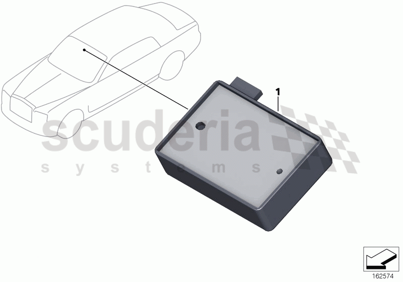 Rain sensor, single components of Rolls Royce Rolls Royce Phantom Coupe
