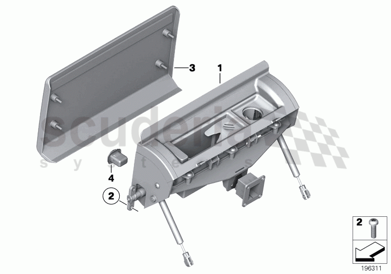 Hinged compartment, door trim panel of Rolls Royce Rolls Royce Phantom Extended Wheelbase