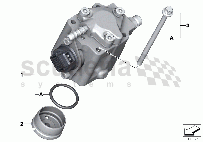 High pressure pump, injection system of Rolls Royce Rolls Royce Phantom Drophead Coupe