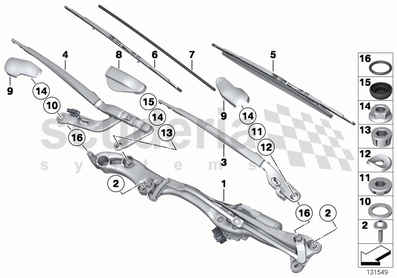 WIPE SYSTEM of Rolls Royce Rolls Royce Phantom Extended Wheelbase